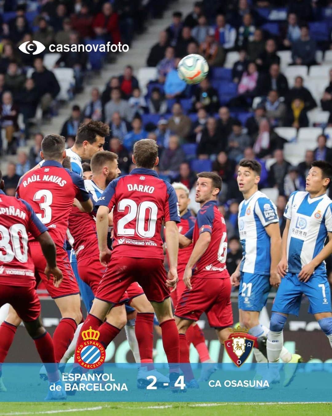 RCDエスパニョールさんのインスタグラム写真 - (RCDエスパニョールInstagram)「Full-time: RCD Espanyol de Barcelona 2-4 CA Osasuna - #RCDE | #Volem | #EspanyoldeBarcelona | #EspanyolOsasuna」12月2日 3時54分 - rcdespanyol