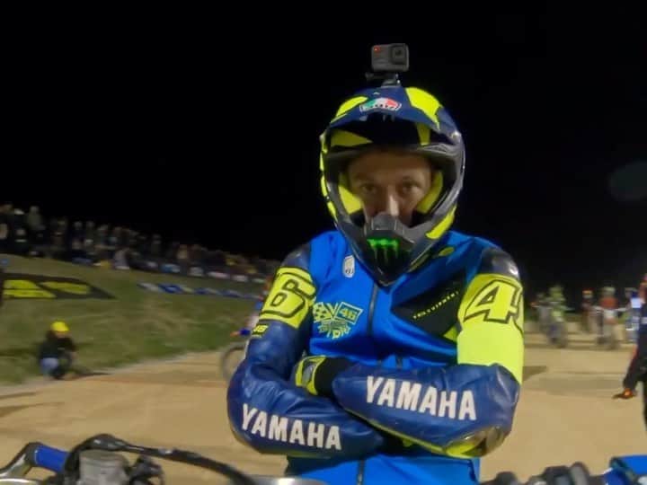 バレンティーノ・ロッシのインスタグラム：「100 km dei Campioni 2019 First day,Americana Race 🎥 by @gopro  @camilss @alenbolla @vr46ridersacademyofficial」