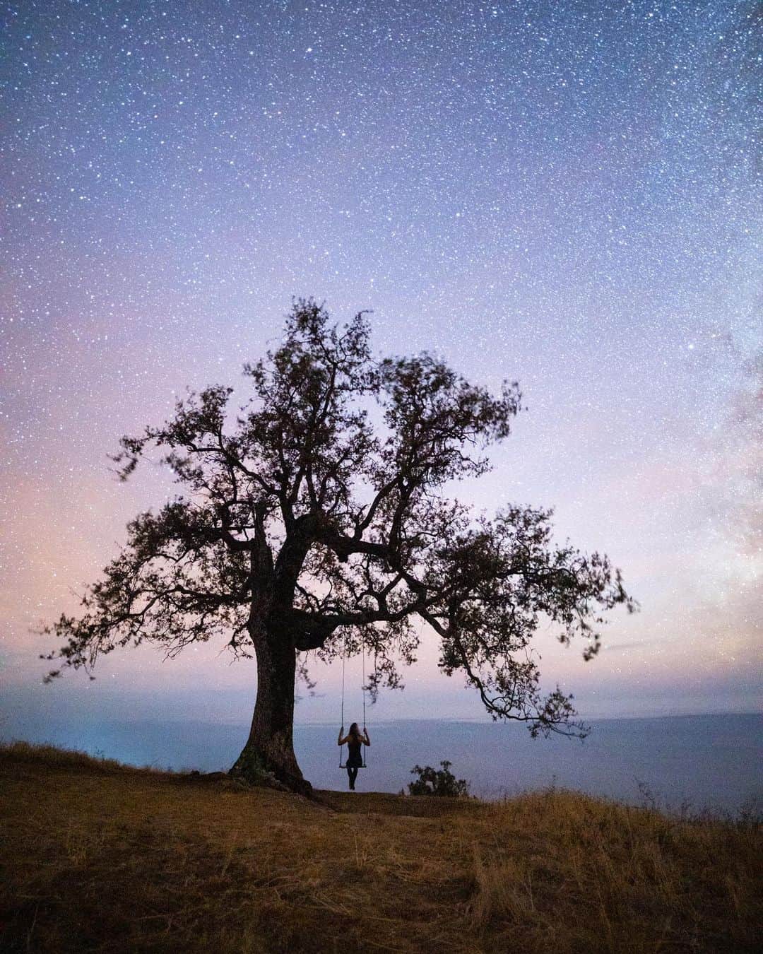 Travis Burkeさんのインスタグラム写真 - (Travis BurkeInstagram)「Ocean views with the universe above!  This was one of my favorite nights with @gypsealaysea along the California coast 2 weeks ago before we headed east to the desert.  Now it’s rarely getting above freezing and I’m dreaming of magical California nights like this again!  Camera settings- • 25 seconds. • f/ 2.8. • ISO 6400.」12月2日 5時39分 - travisburkephotography