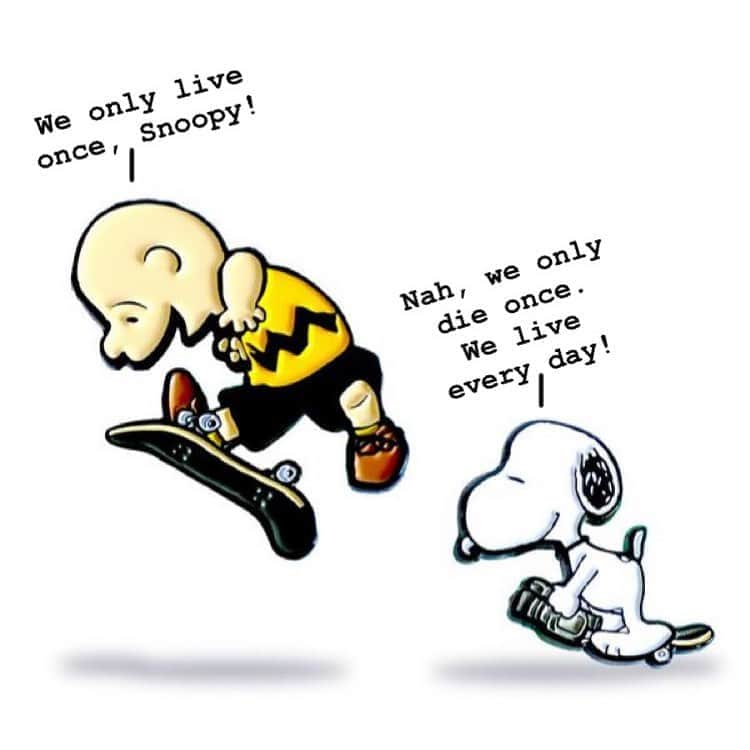 Skate Crunch (OG)さんのインスタグラム写真 - (Skate Crunch (OG)Instagram)「Same message or different. Life is how you perceive it 🤷🏻‍♂️ Pins @EliStrator, VX1000 Snoopy & Charlie Brown 360 Flip found via Google images. EDIT: @soypindejo apparently sells these pins 🤙🏼 ⠀⠀⠀⠀⠀⠀⠀⠀⠀ 👉🏼 FOLLOW 👆🏼 4 MORE! 🗣 Like, comment, tag peeps 🙏🏼 ✔️ Pls share 2 your story using that paper plane above ☝🏼 👣 Follow @skatecrunchmag 🎯 Use #skatecrunch & #skatecrunchmag 2 b featured #skateforfun #skateandenjoy #thankyouskateboarding #skatelifestyle #skateeverydamnday #skateordie #skateanddestroy #berrics #thrashermag #shralpin #skatepark #skateboarder #metrogrammed #skateboardingisfun #skatelife #berricsdoubletapped #iloveskateboarding」12月2日 8時06分 - skatecrunchmag