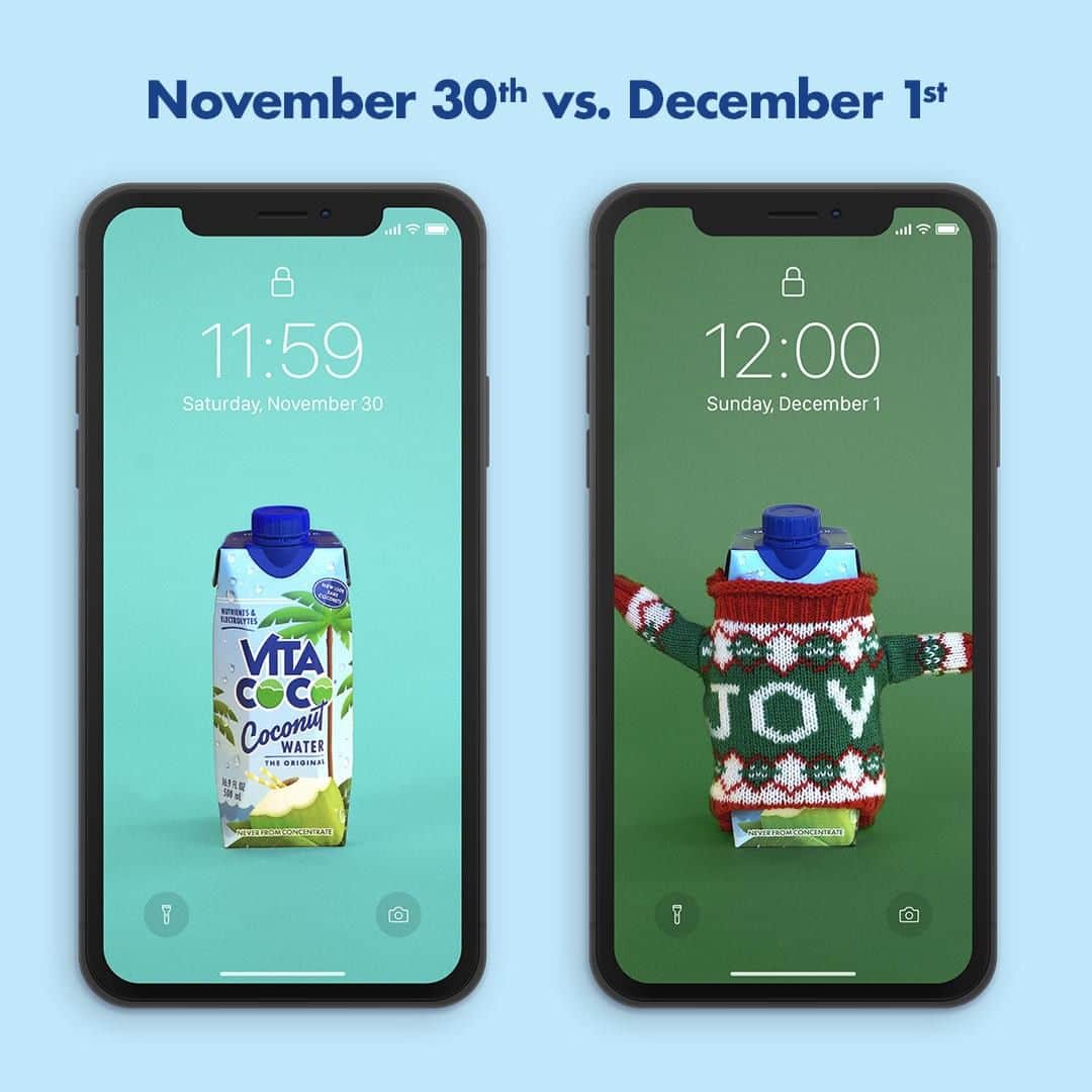Vita Coco Coconut Waterのインスタグラム：「Holiday szn」