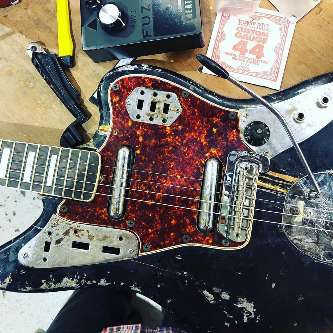 A Place to Bury Strangersのインスタグラム：「Getting the guitars back in order for China.  @yerecordscn LOFAS in Shanghai dec 7th w @killcrocodiles and @newnoise_china Beijing dec 8th.」
