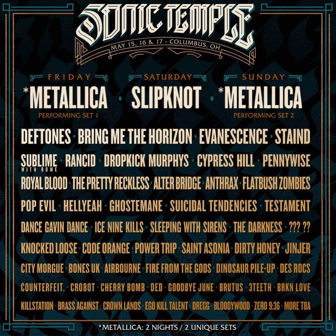 ジャスティン・ヒルズのインスタグラム：「@sonictemplefestival is going to be sick. Ooooh yeah-e-yeahhhaaaaaa Who’s coming to this one? Hey @breal let’s hang!!」