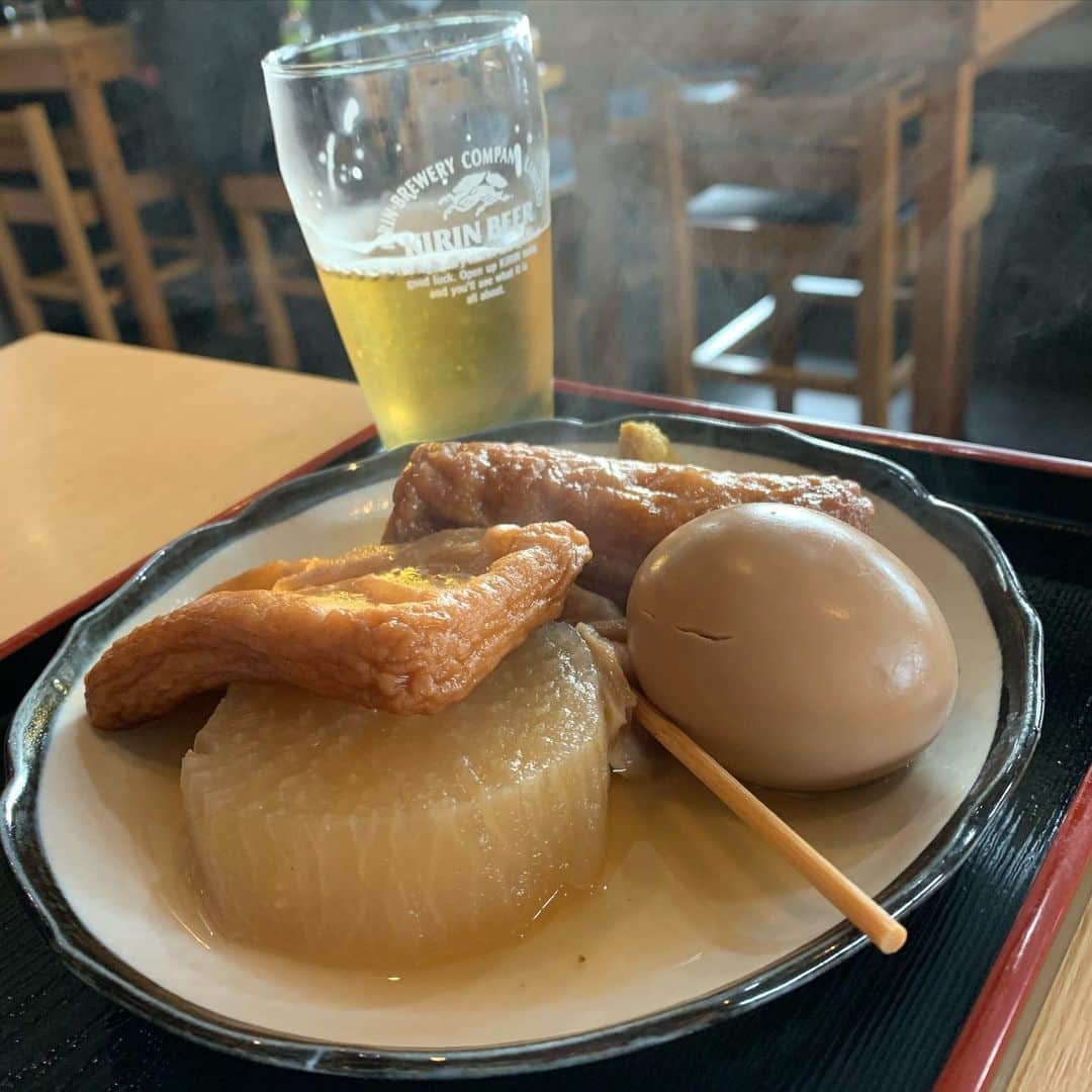 染谷俊のインスタグラム：「昨日のおでん、おいしかったっちゃー  #吉備津神社」