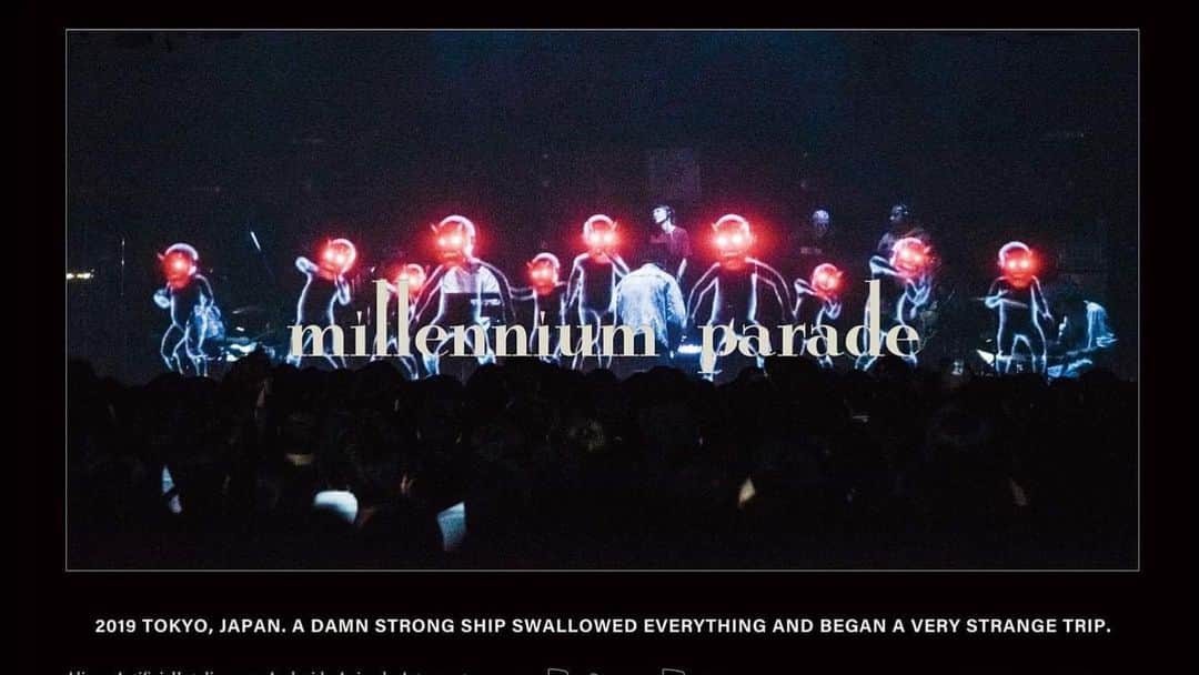 常田大希さんのインスタグラム写真 - (常田大希Instagram)「#MillenniumParade ㅤ “ millennium parade 3D LIVE 2019 ” いよいよ明日から始まるぜ☺️ 俺らの音楽の一番尖ってて格好いい部分を見せられると思う. ㅤ ‪このプロジェクトはまだアルバムを一枚も出してない訳だし, ほとんどの曲を知らないとは思うんやけど, 3D眼鏡掛けてその場で鳴ってるsoundやvisualを自由に楽しんでな？‬ ㅤ 大阪, 東京準備はいいか？ GET HIGH WITH ME!!! BE PUNK!!! ㅤ」12月2日 17時08分 - daikitsuneta