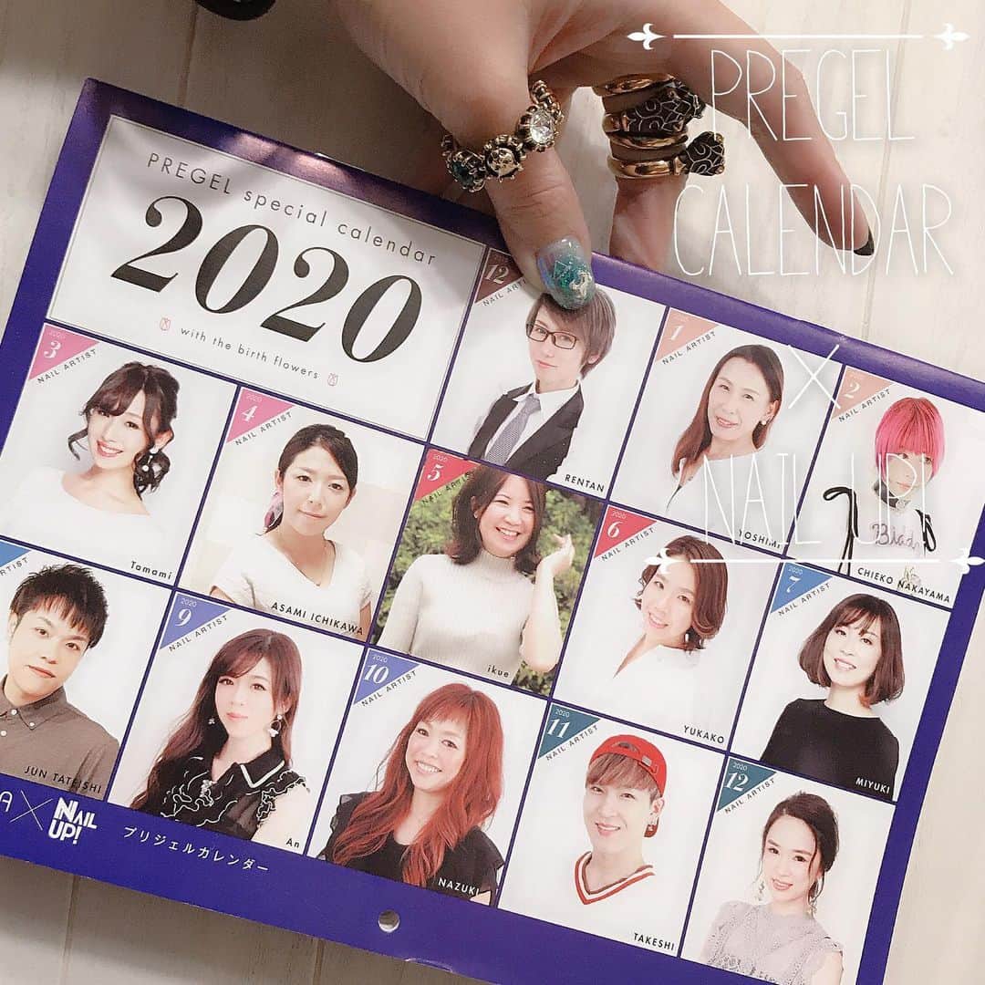 なかやまちえこのインスタグラム：「PREGEL calendar 2020✨ #nail #nails #nailart #ネイル #美甲 #ネイルアート  #clou #nagel #ongle #ongles #unghia #japanesenailart #manucure #네일 #젤네일 #네일아트 #네일리스트 #japanesenails #manicurist #gelnails #أظافر⠀ ただいま発売している号のNail UP！ではPREGELカレンダーが付録です😳✨⠀ 各月々のお花のテーマを頂きまして制作しております！⠀ わたしは2月のフリージア担当でした😊😊😊💫⠀ 皆さまのご家庭に是非PREGELカレンダーを…😌🙏🙏✨」