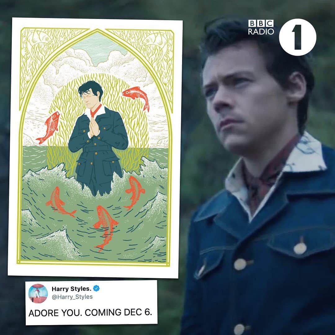 BBC Radioさんのインスタグラム写真 - (BBC RadioInstagram)「OK STAY CALM but @harrystyles just dropped a trailer for his new music video, Adore You 🌝」12月2日 23時46分 - bbcradio1