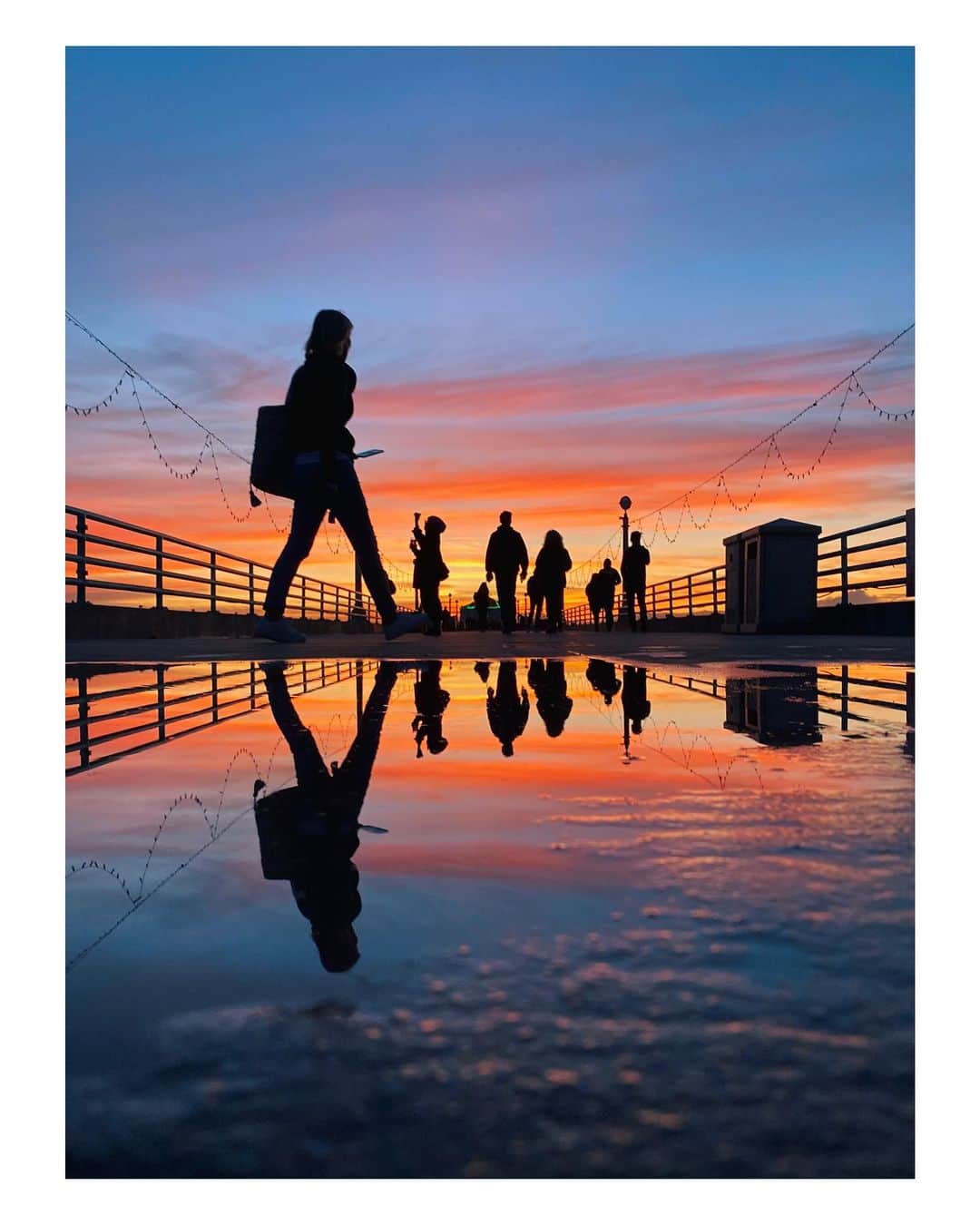 Pete Halvorsenのインスタグラム：「Did I mention it’s a season of reflection at the ole manhattan beach pier? . #PierPressure #shotoniphone11pro」