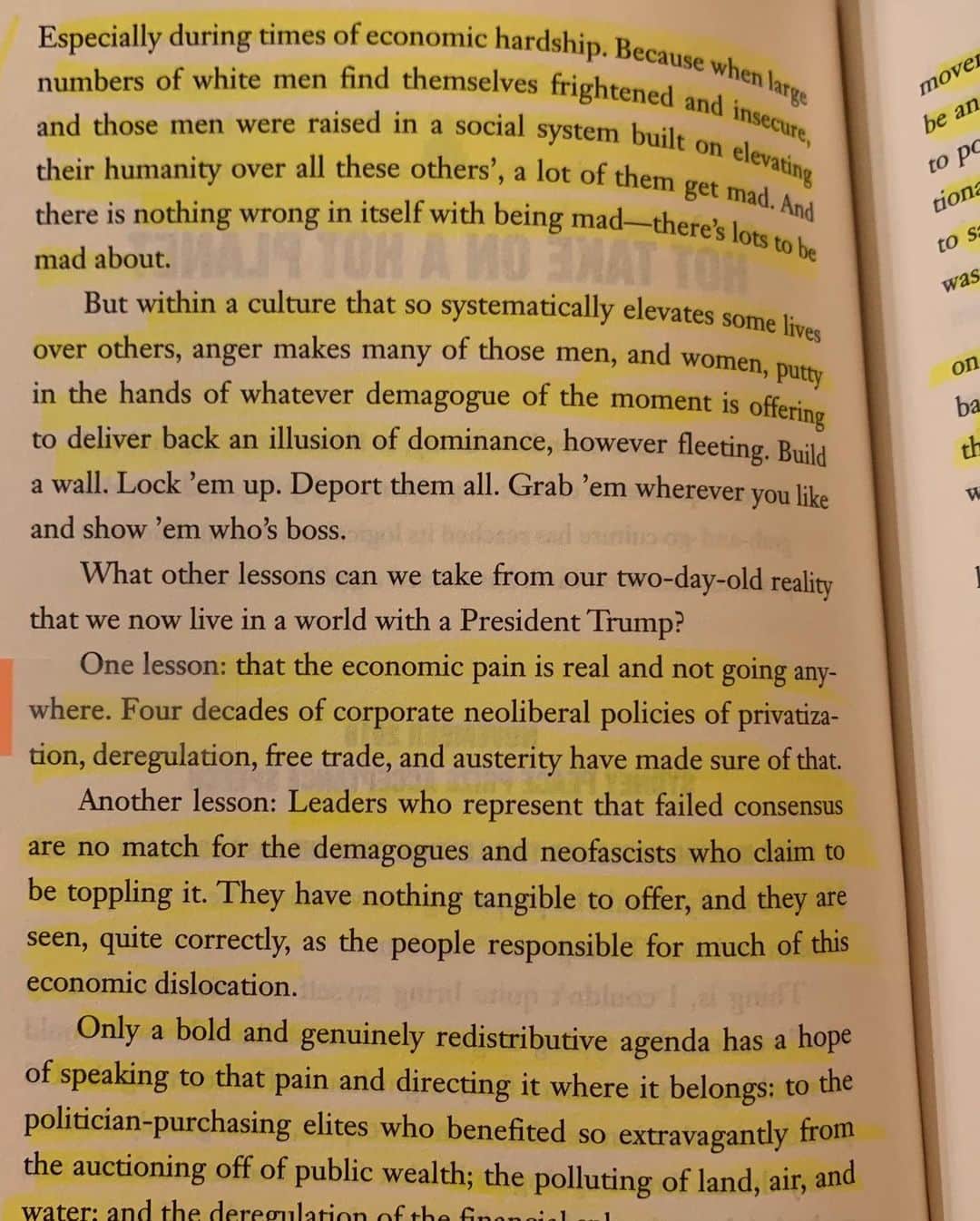 マット・マクゴリーさんのインスタグラム写真 - (マット・マクゴリーInstagram)「"On Fire: The (Burning) Case for a Green New Deal" by Naomi Klein ( @NaomiAKlein on Twitter ) # This is one of the most important books that I have ever read, and it undoubtedly lit a fire in me.  For many of us, facing the truth about climate chaos can be so overwhelming, saddening, and frustrating, to the point where we feel hopeless.  Or at the very least, unable to really sit with this truth for long enough to figure out what actions we can take that will truly have an impact.  For me, this book shifted me away from this disempowering dichotic into feelings of bold, expansive vision and possibility. # One of the most important points of the book, (that my friend @favianna1 has also been telling me about this past year) is that climate chaos is actually deeply connected to and actually the result all of the other social issues that we are up against.  The fight is not separate.  Just as with other systems of oppression, the root causes are white supremacy, colonization, patriarchy, and this fundamental ideology of domination and extraction.  Just as this country has extracted without abandon from Native Americans, African Americans, and poor and working class people of all races and genders, we have pillaged the Earth in our constant capitalist quest for more.  And the effects of climate chaos are primarily caused by the Global North (led by the U.S.) and primarily impact the Global South (which is disproportionately POC). Even in the U.S., the dirtiest industries are most often polluting poor Black and Brown neighborhoods. # This book, and specifically The Green New Deal, poses what is truly our only hope to avert the complete catastrophe that will be caused by climate chaos.  The answer is climate justice.  The recognition that those who are most affected must be centered, and that the only way to actually make significant enough change in our carbon emissions is to drastically restructure our domination and extraction economy to one that actually serves all people. And this must be done as it always has been, by building strong enough social movements to contest the powers that be. #GreenNewDeal # My Booklist: bit.ly/mcgreads (link in bio) #mcgreads」12月3日 2時46分 - mattmcgorry