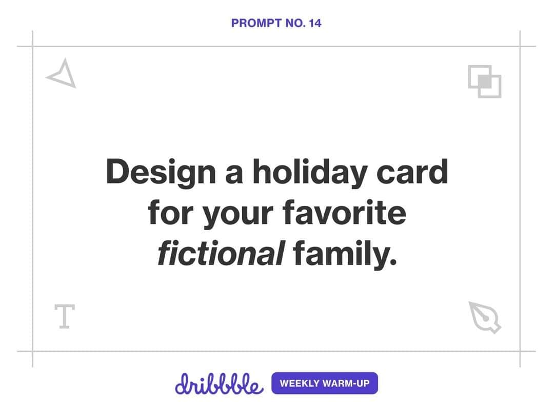 Dribbbleさんのインスタグラム写真 - (DribbbleInstagram)「Aside from merriment, cheer, and indulging in plenty of pie, the holidays are also known for the deluge of greeting cards and annual newsletters they bring from friends and family alike. Thusly, your Weekly Warm-Up task is to design a holiday greeting card for your favorite fictional family!⠀ ⠀ Envision what a holiday greeting might look like for your favorite families from screen, song, or story—and bring it to life. This festive #dribbbleweeklywarmup runs through December 8, so there’s plenty of time to get in on the holiday fun. Follow the link in our bio to submit your design now!」12月3日 3時00分 - dribbble