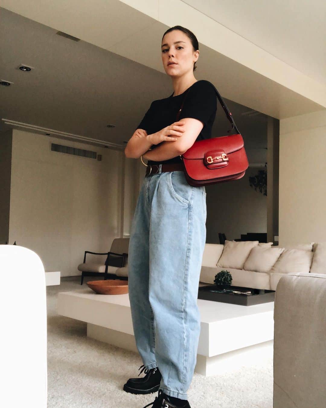 Alice Wegmannのインスタグラム：「@gucci #gucci1955horsebit」