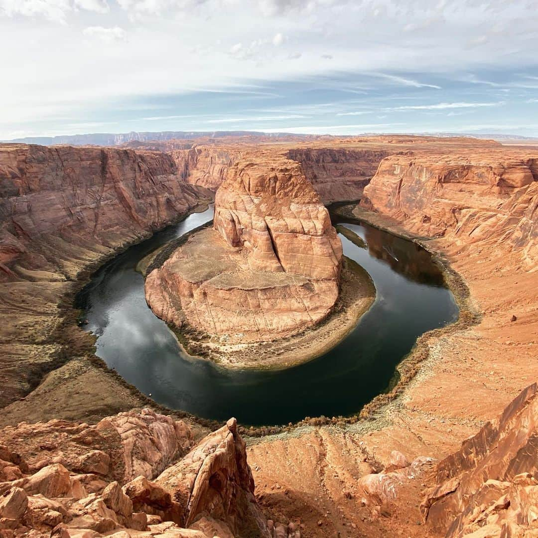 虎牙光揮さんのインスタグラム写真 - (虎牙光揮Instagram)「Horseshoe Bend🏜 #HorseshoeBend #Page #Arizona #USA #PowerSpot」12月3日 3時33分 - mickeykoga