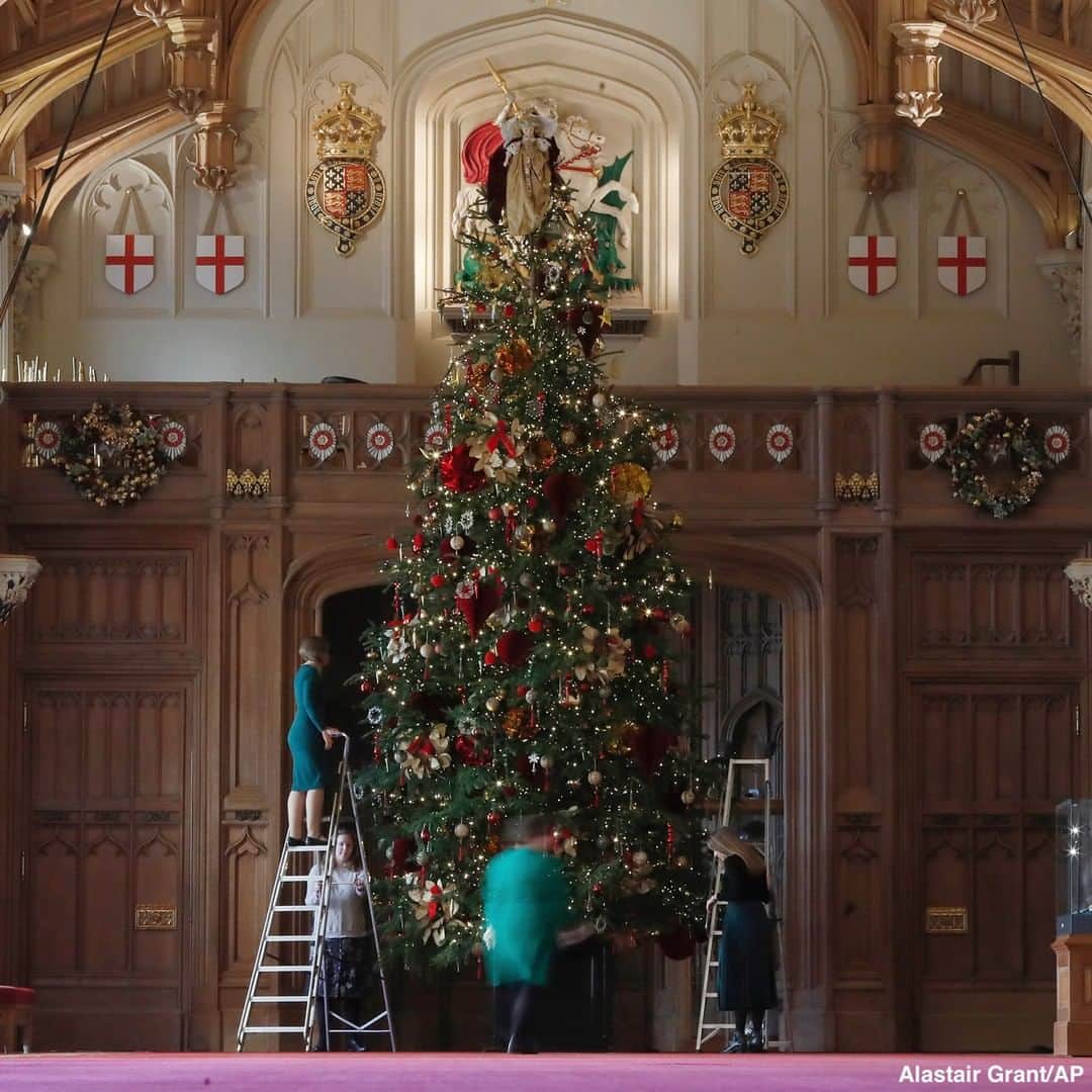 ABC Newsさんのインスタグラム写真 - (ABC NewsInstagram)「The halls are decked at one of Queen Elizabeth's residences as Britain's royal family gets into the holiday spirit—including with an epic 20-foot tree. #royals #queenelizabeth #christmas #christmastree #christmasdecor」12月3日 4時24分 - abcnews