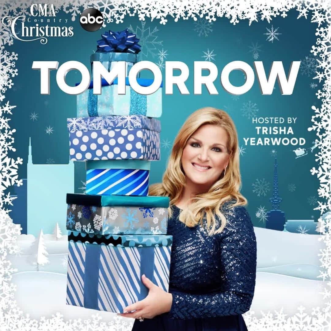 アメリカン・ブロードキャスティング・カンパニーのインスタグラム：「Just one more sleep until #CMAchristmas!」