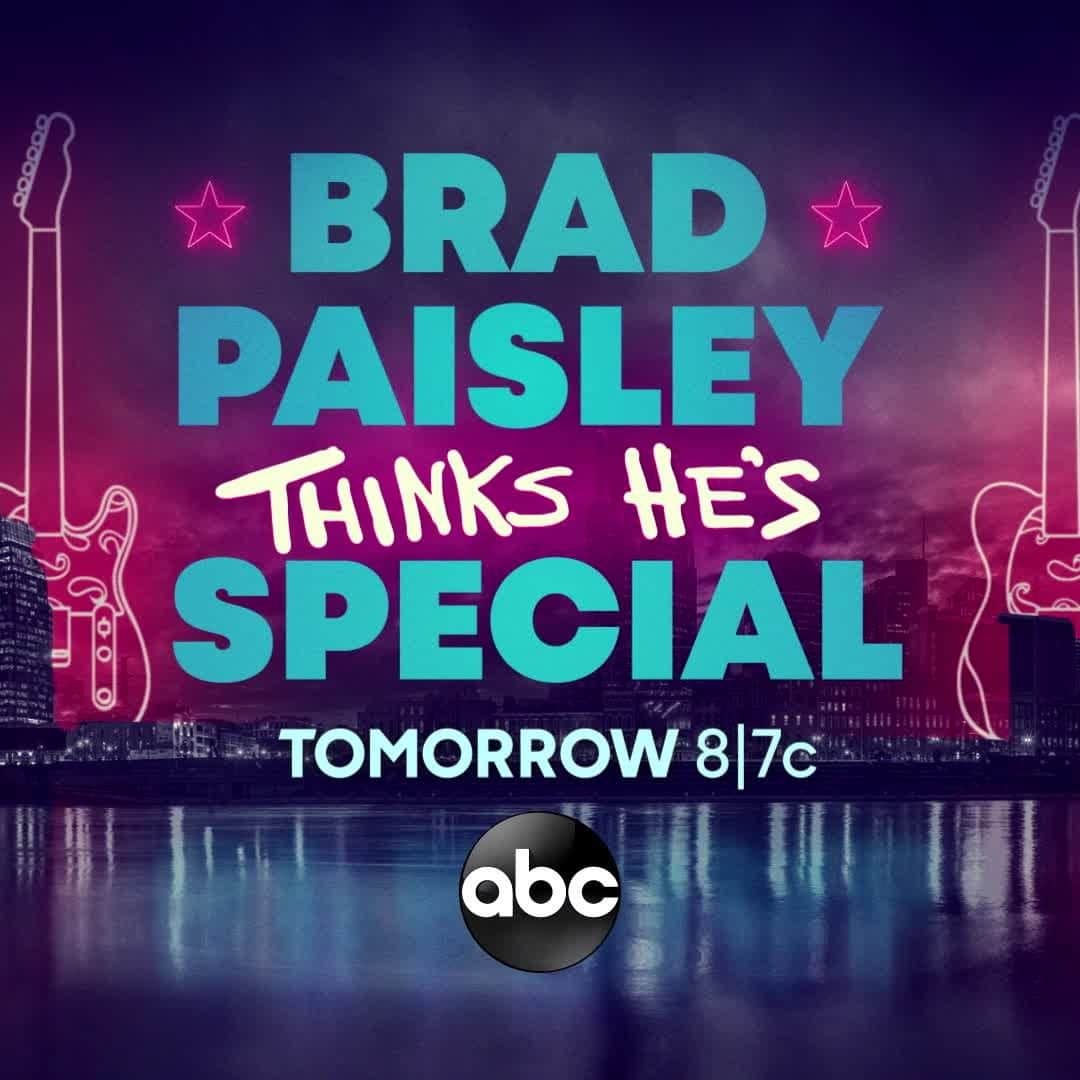 アメリカン・ブロードキャスティング・カンパニーのインスタグラム：「The special special that's, well, special. Tune into the #BradPaisleySpecial TOMORROW at 8|7c on ABC.」