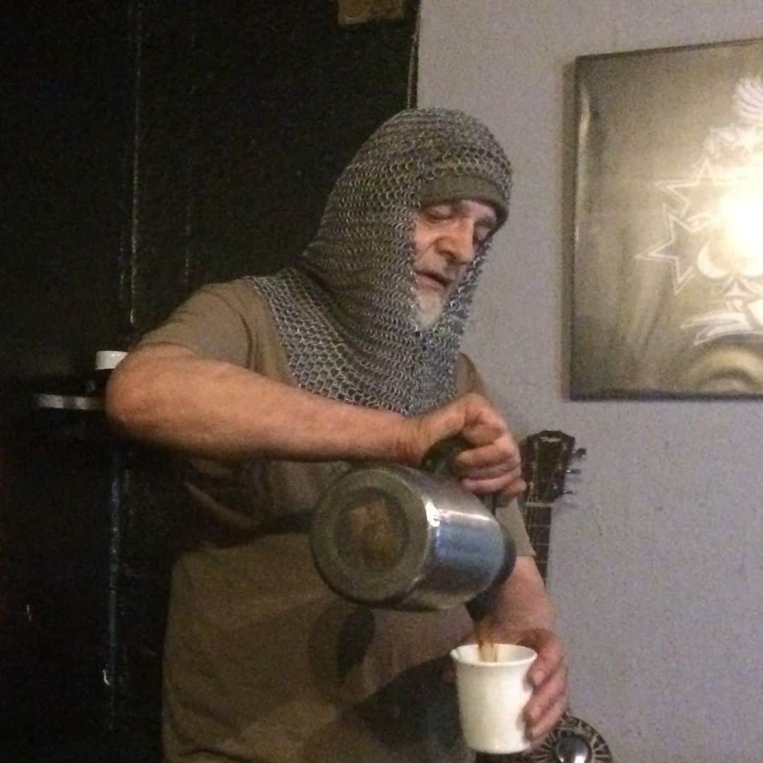 A Place to Bury Strangersのインスタグラム：「All knights love coffee. I’m gonna miss you Terry. Love you brother. #thismagicmoment」
