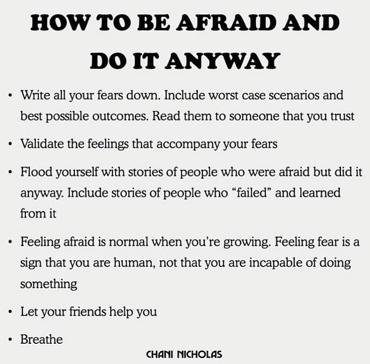 チェリーン・ダビスさんのインスタグラム写真 - (チェリーン・ダビスInstagram)「This is such great advice. Thank you @chaninicholas for always knowing just what to say. #mondayinspiration  #fearforward #doitanyway」12月3日 9時46分 - cheriendabis