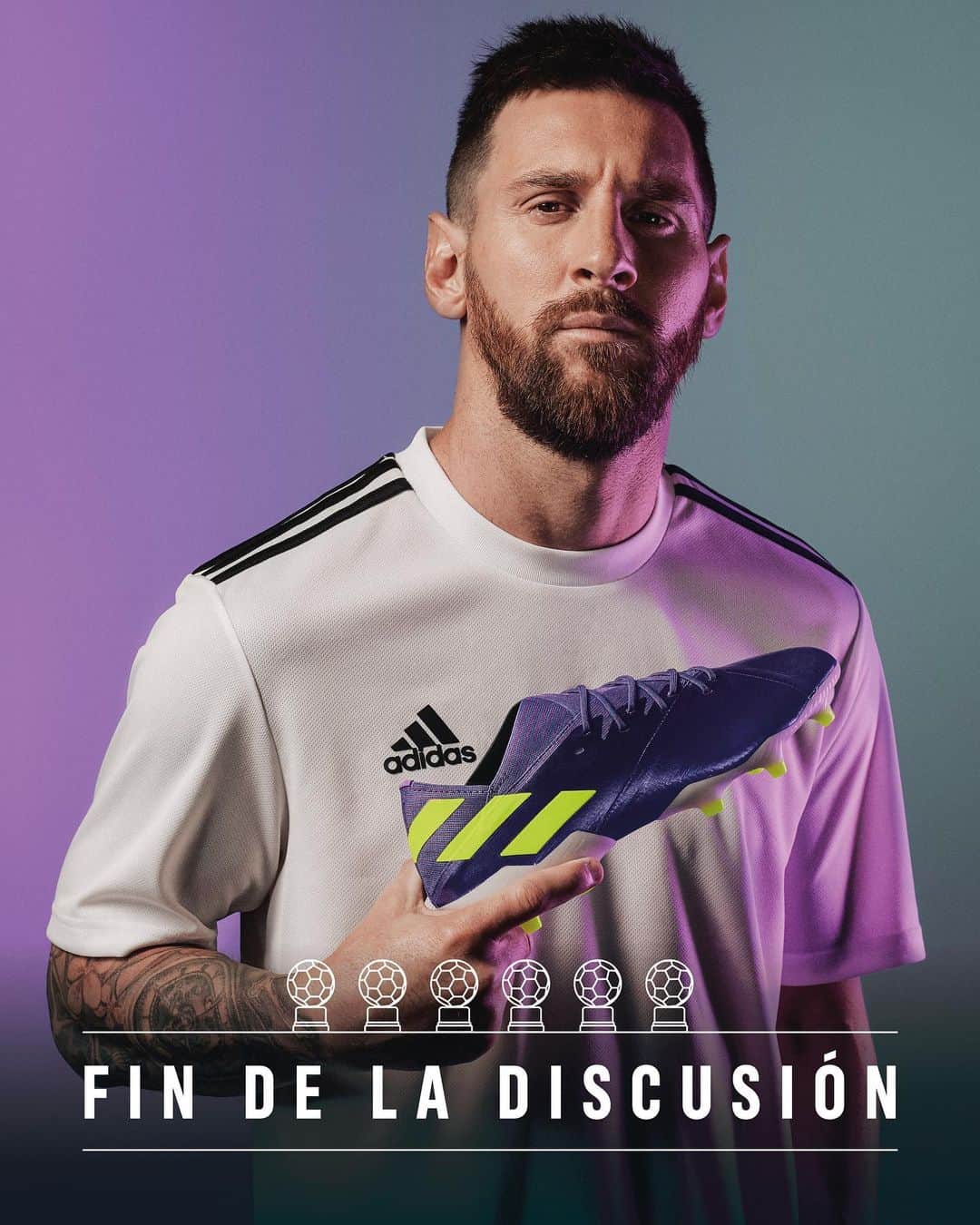 Team Messiのインスタグラム：「Fin de la discusión. Introducing the Ballon d’Or winner’s signature #NEMEZIZ 19.1, available now through adidas.com.」