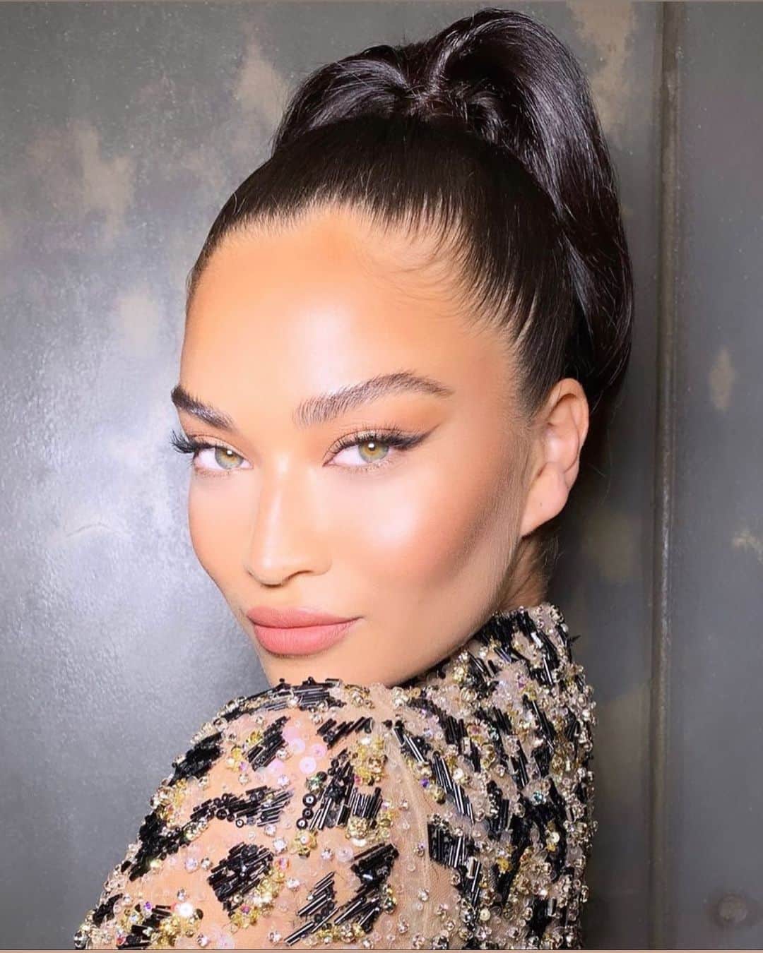 シャニーナ・シャイクのインスタグラム：「🐾💋 love my makeup look @ctilburymakeup #bfa」