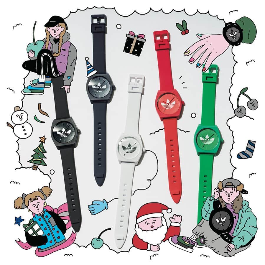 miniさんのインスタグラム写真 - (miniInstagram)「アディダスウォッチから待望の♡BIGロゴ時計がお目見え⌚︎⌚︎ 注目のアーティスト👩‍🎨Redfishちゃんのイラストと可愛く絡んだ誌面もぜひに♡ こちらは¥9,000とお求めやすい価格だから、自分へのクリスマスプレゼント🎁としてもいかがでしょう🎅 💮全国のアディダスショップをはじめ、ZOZOTOWNなどで購入できます #adidaswatches」12月3日 12時07分 - mini_tkj