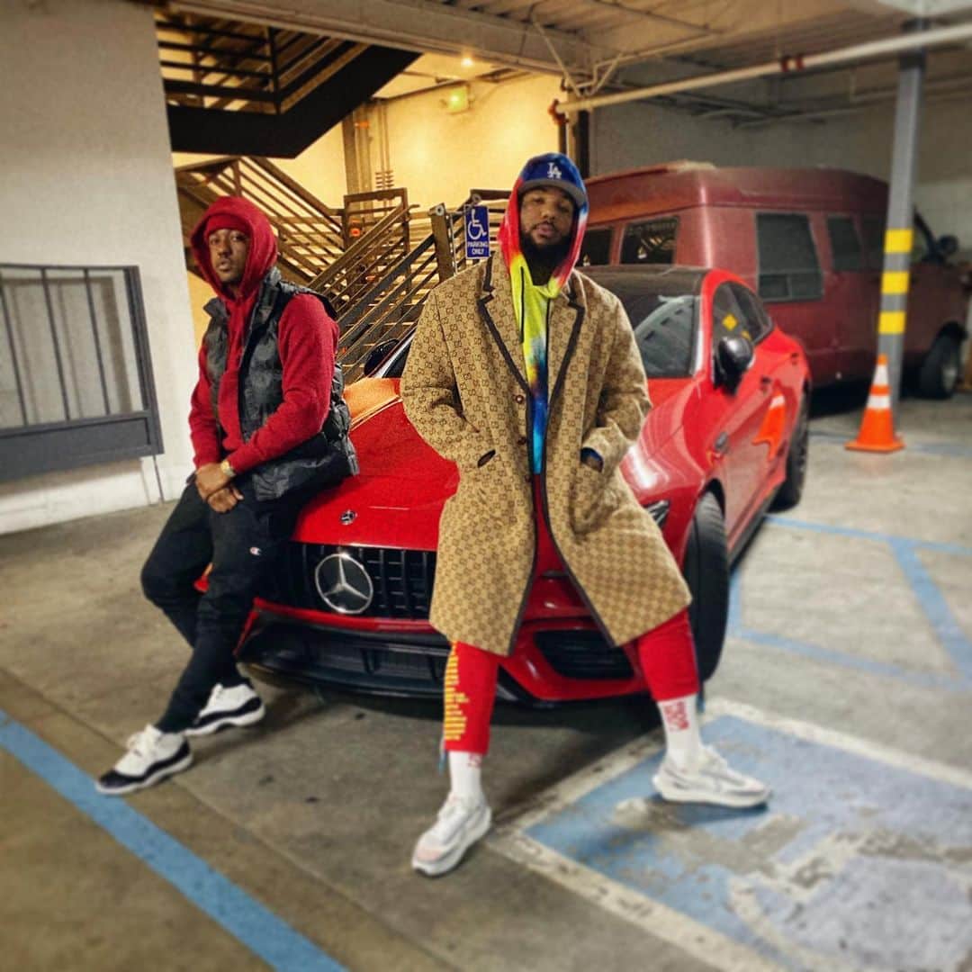 ゲームのインスタグラム：「I’m a tell my kids this was Lebron & Rich Paul 🤣🤣🤣 (& I’m not taking this Gucci coat off til next week) #Born2Rap #ProlificRecords #SenorDeLosCielosTequila [IF YOU AINT GOT MY ALBUM YET, YOUR ENTIRE LIFE IS A LIE]」
