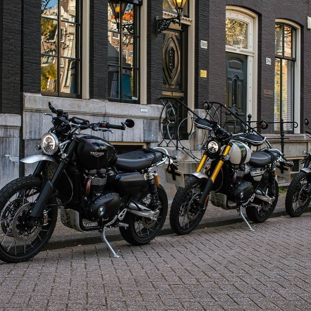 Triumph Motorcycles Japanさんのインスタグラム写真 - (Triumph Motorcycles JapanInstagram)「【WEEKEND WARRIORS】 アムステルダムの街並みを自分たちのペースで駆け抜ける。 この素晴らしいScrambler 1200を是非試乗して体感してみてください。  #TriumphOfficial #トライアンフ #トライアンフはかっこいい #バイク #バイク好きな人と繋がりたい #バイクのある風景 #バイクが好きだ #バイク乗りと繋がりたい #理想のライドがそこにある #triumph  #トライアンフ乗りと繋がろう2019冬」12月3日 18時06分 - triumph_motorcycles_japan