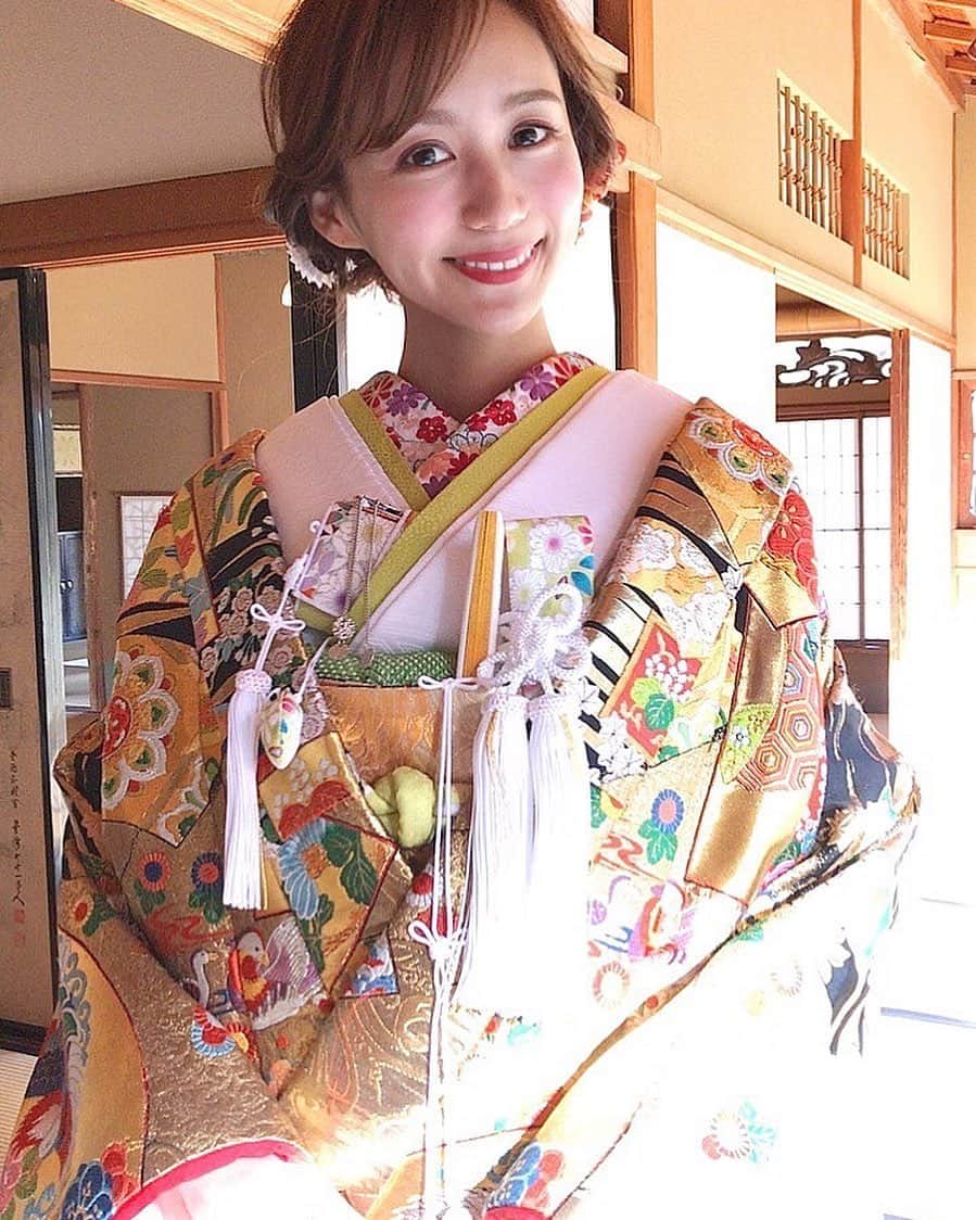 宮内ひかるのインスタグラム：「お仕事でお着物❤️👠」
