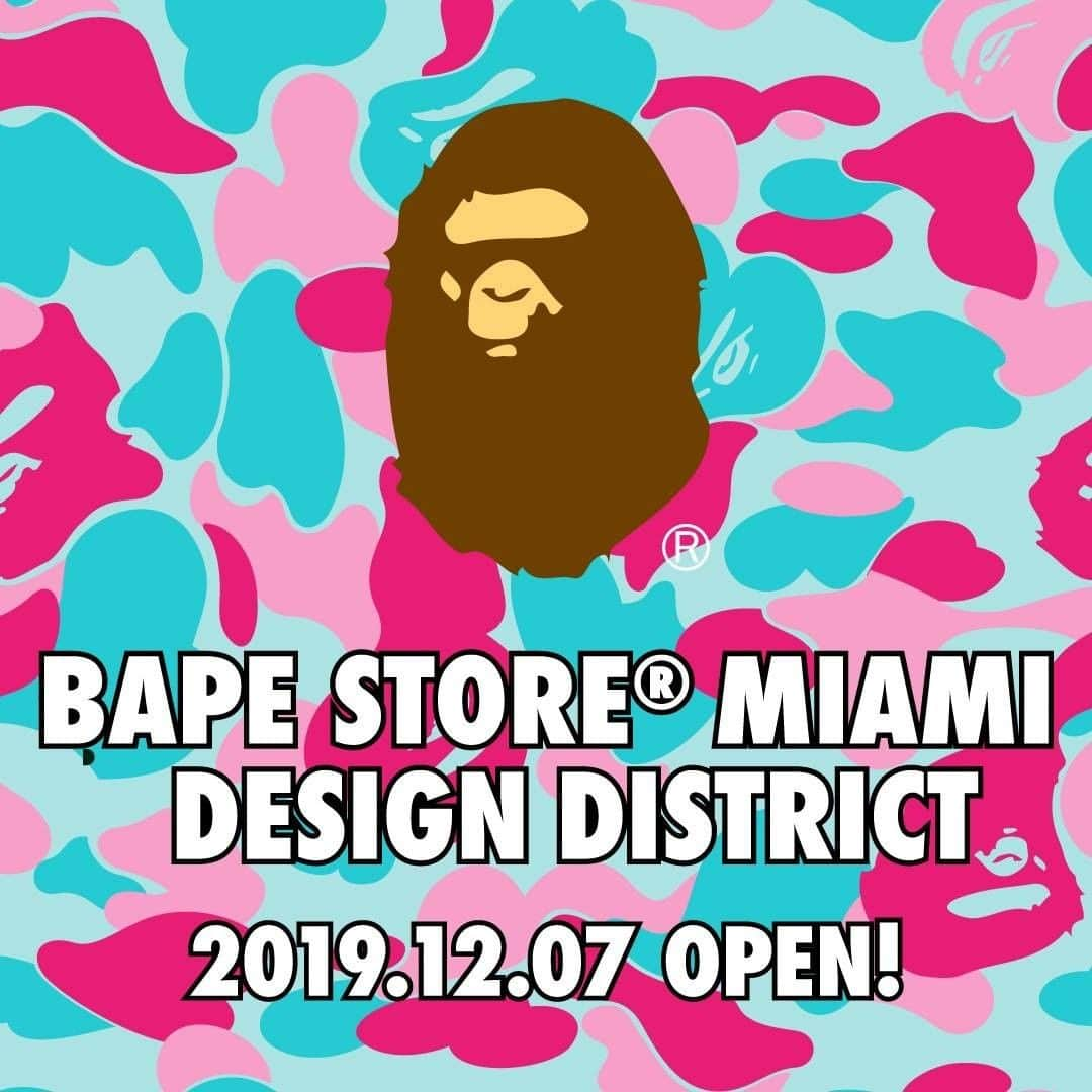 ア ベイシング エイプさんのインスタグラム写真 - (ア ベイシング エイプInstagram)「On December 7th, 2019, BAPE® will be opening its newest US store in the Miami Design District. The Miami Design District has reinvigorated the surrounding neighborhood into a unique space that celebrates art, architecture, and community, and BAPE® is proud to join the pantheon of other flagship retail spaces and cultural institutions in the area. Address: 137 NE 39th St, Miami FL 33137」12月4日 6時00分 - bape_japan