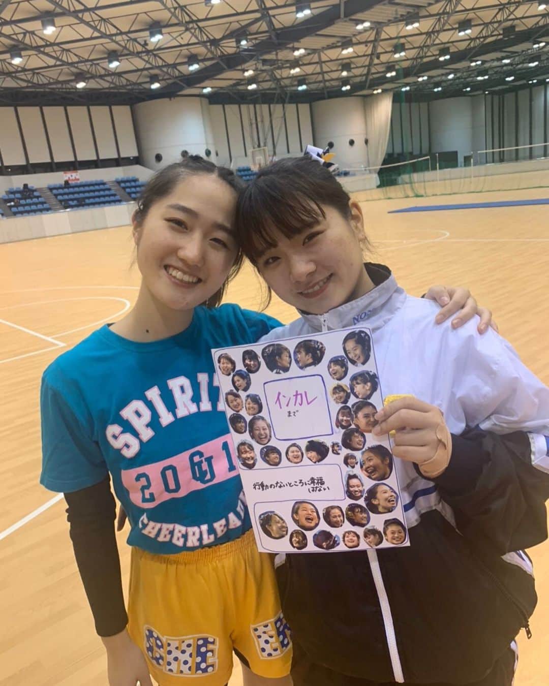 中央大学応援団チアリーディング部SPIRITSのインスタグラム：「【インカレカウントダウン】 ・ インカレまで残り9回の写真です！ 今回は負けず嫌いで、 頑張り屋さんの１年生２人です💪🔥🔥🔥 ・ ・ #中央大学 #応援団 #チアリーディング部 #SPIRITS #cheerleading #体育連盟」