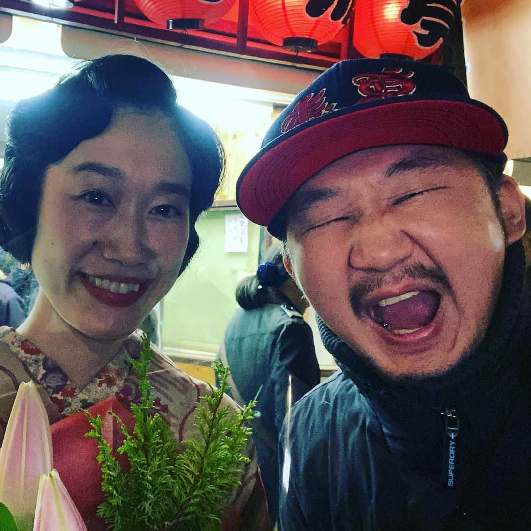 植田朝日のインスタグラム：「😆😆😆﻿ ﻿ 今宵は田辺銀冶の講談を見に浅草は木馬亭へ行って来たぜ！w﻿ ﻿ 劇団コラソンに出て貰った事もあるし、今ではアニキ分ヤナガワゴーッ！の嫁だし、そりゃ見逃せないよね⁉️﻿ ﻿ で、講談って身近にある訳じゃないからこそ、インスパイアされるものとかヒントが沢山あったな〜。﻿ ﻿ う〜ん、ひらめいたぞ‼️笑﻿ ﻿ #田辺銀冶 #女流講談師」