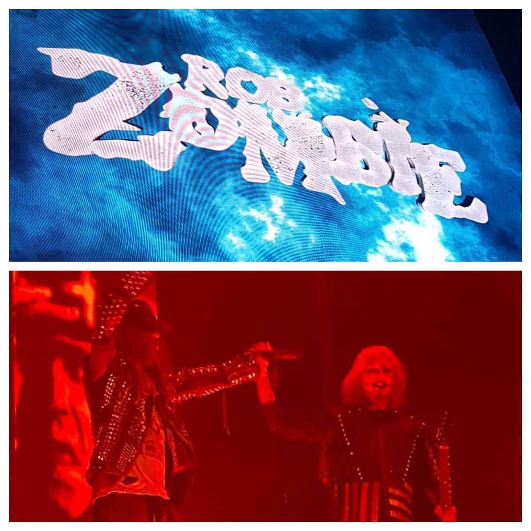 ロブ・ゾンビのインスタグラム：「A quick wrap up last night's show in Mexico 🇲🇽. Another rocking time for the Zombie crew. See ya next year. #robzombie #forcefest2019 #mexico🇲🇽 #johnfive #piggyd #gingerfish」