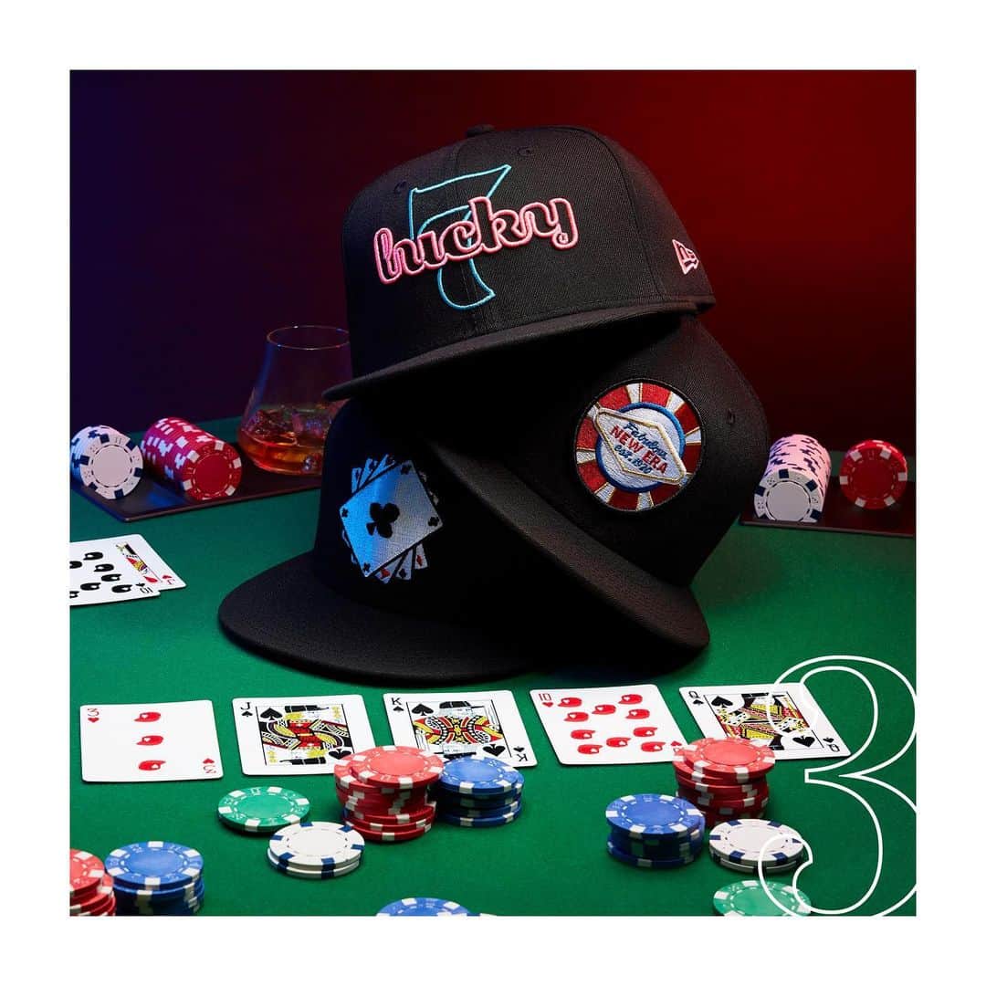 ニューエラ・キャップのインスタグラム：「Get lucky with the Casino Pack. Shop the collection now at neweracap.com. • Day 3 of 25 Days of Gifting」
