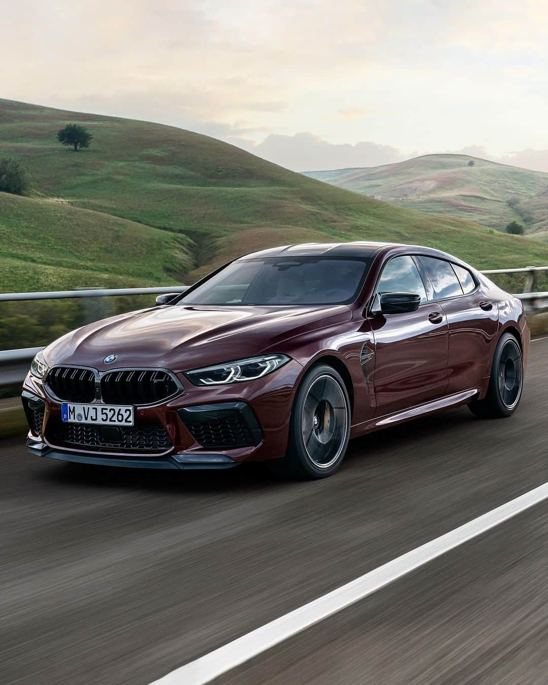 BMWのインスタグラム：「Exclusive in look, in space and in power. The first-ever BMW M8 Competition Gran Coupé. #TheM8 #BMW #M8 #BMWM __ BMW M8 Competition Gran Coupé: Fuel consumption in l/100 km (combined): 10.7–10.5*. CO2 emissions in g/km (combined): 244–240*. Acceleration (0-100 km/h): 3.2 s. Power: 460 kW, 625 hp, 750 Nm. Top speed (limited): 250 km/h (with optional M Drivers Package: 305 km/h). Paint finish shown: BMW Individual Ametrine metallic. *All performance, fuel consumption and emissions figures are provisional. The values of fuel consumptions, CO2 emissions and energy consumptions shown were determined according to the European Regulation (EC) 715/2007 in the version applicable at the time of type approval. The figures refer to a vehicle with basic configuration in Germany and the range shown considers optional equipment and the different size of wheels and tires available on the selected model. The values of the vehicles are already based on the new WLTP regulation and are translated back into NEDC-equivalent values in order to ensure the comparison between the vehicles. [With respect to these vehicles, for vehicle related taxes or other duties based (at least inter alia) on CO2-emissions the CO2 values may differ to the values stated here.] The CO2 efficiency specifications are determined according to Directive 1999/94/EC and the European Regulation in its current version applicable. The values shown are based on the fuel consumption, CO2 values and energy consumptions according to the NEDC cycle for the classification. Further information on official fuel consumption figures and specific CO2 emission values of new passenger cars is included in the following guideline: 'Leitfaden über den Kraftstoffverbrauch, die CO2-Emissionen und den Stromverbrauch neuer Personenkraftwagen' (Guide to the fuel economy, CO2 emissions and electric power consumption of new passenger cars), which can be obtained free of charge from all dealerships, from Deutsche Automobil Treuhand GmbH (DAT), Hellmuth-Hirth-Str. 1, 73760 Ostfildern-Scharnhausen and at https://www.dat.de/co2/.」