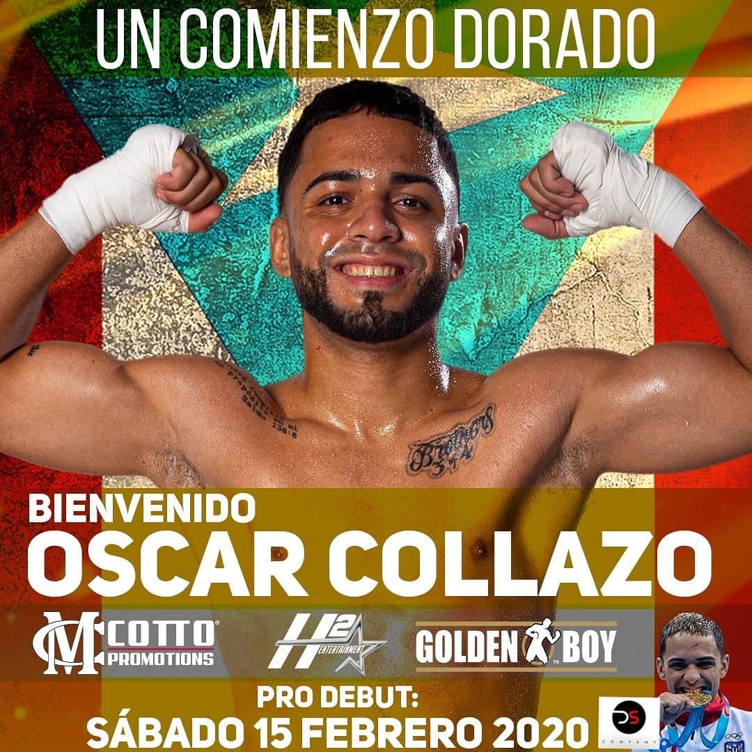 ミゲール・コットのインスタグラム：「Bienvenido @oscar_manuel23 a @miguelcottopromotions y @goldenboy #UnComienzoDorado @micheladatime @makeawar @oscardelahoya」