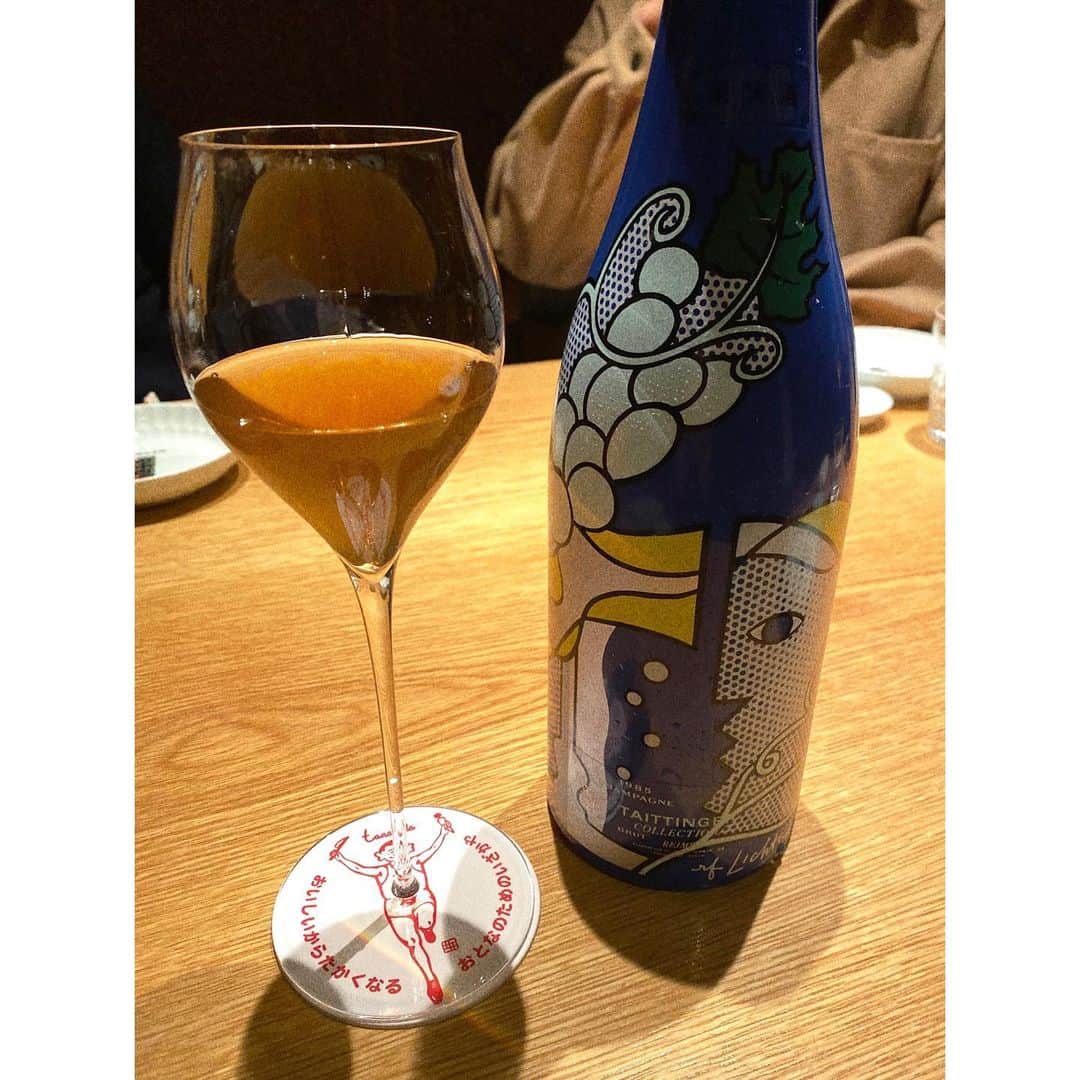 松本恵奈さんのインスタグラム写真 - (松本恵奈Instagram)「バロックの村井社長にお誕生日のお祝いをして頂きました。とっても美味しゅうございました♡ 私の生まれ年のシャンパンボトルが可愛くて持って帰ろうと思ってたけど結局忘れちゃった。笑 残念ー💦 ごちそうさまでした😋 #田中田 #西麻布」12月4日 2時53分 - ena1123