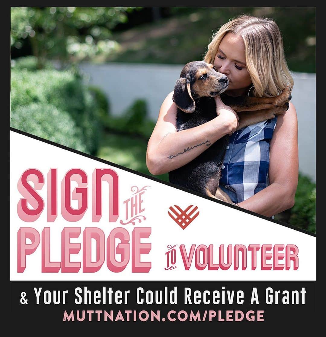 ミランダ・ランバートさんのインスタグラム写真 - (ミランダ・ランバートInstagram)「Volunteering is one of my favorite ways to help animal shelters, so for #GivingTuesday @MuttNation and I are asking you to join us in signing a pledge to volunteer! When you sign the pledge and complete your volunteer day, your shelter will be entered to win a $1,000 grant!! (Link in stories to pledge)」12月4日 2時51分 - mirandalambert