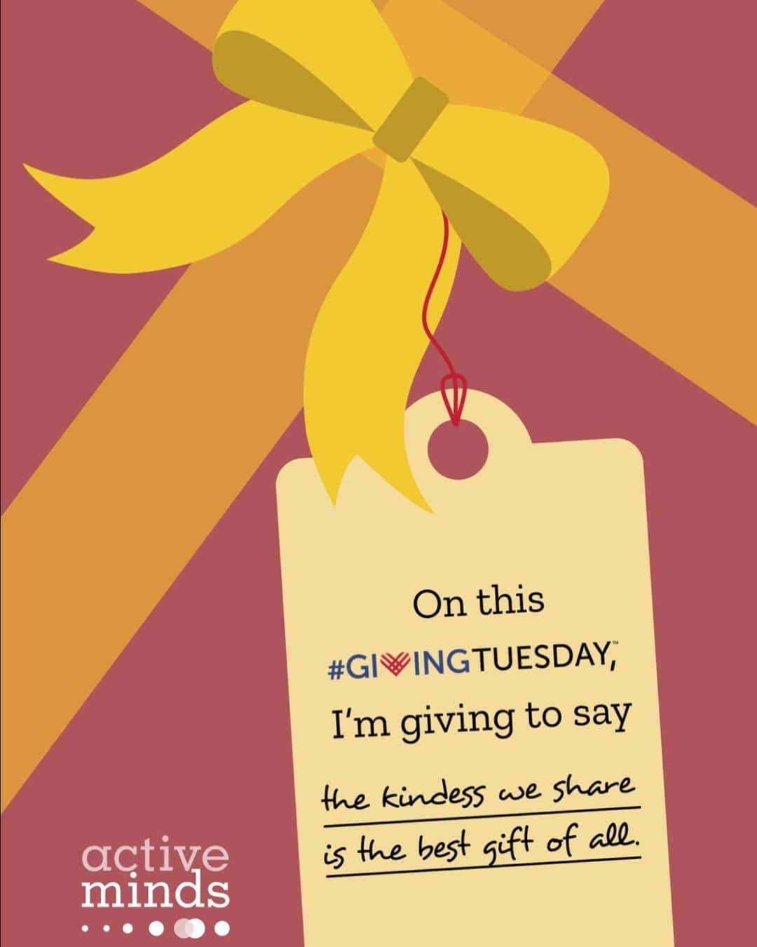 リンジー・モーガンのインスタグラム：「This #GivingTuesday, I’m #GivingToSay, “The kindness we share is the best gift of all.” I’m so proud to partner with @active_minds on their life-saving work. Help us change the conversation about mental health...Give today! Let’s do this 🙌✨ activeminds.org/lindseygives」