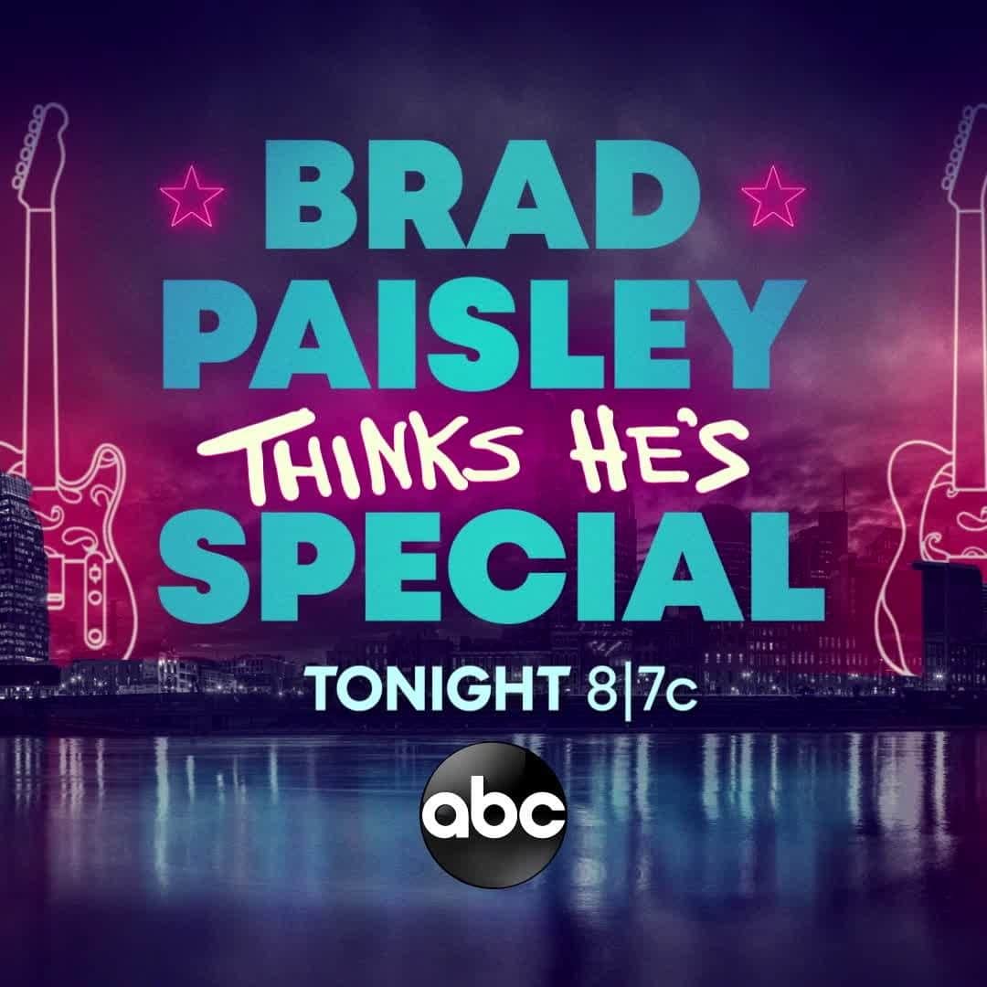 アメリカン・ブロードキャスティング・カンパニーのインスタグラム：「Y'all. It's TONIGHT. Tune-in to the #BradPaisleySpecial at 8|7c on ABC.」