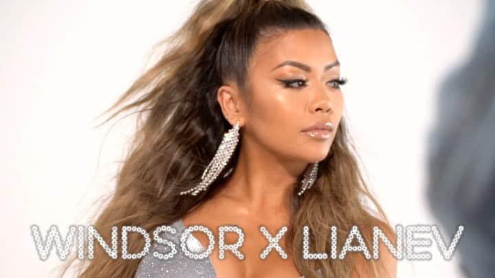リアン Vのインスタグラム：「My New Years Eve Collection with @windsorstore drops TOMORROW! I’m bringing ALL the flashy and sparkly looks for YOU! ✨💎😍 #WindsorxLianeV #Hustlin」