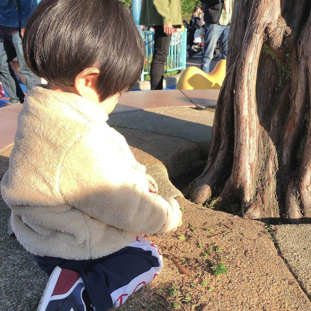 平沼紀久さんのインスタグラム写真 - (平沼紀久Instagram)「息子TDLデビュー‼️ 刺激があり過ぎたのか、 夜中メチャクチャ起きたよ💦  it's a small worldに釘付けだったな😁  しかし、TDLでも好きな遊びは土いじり😅笑  #TDL #デビュー #日付 #何故か13日 #日付まで夢の国」12月4日 9時20分 - norihisahiranuma