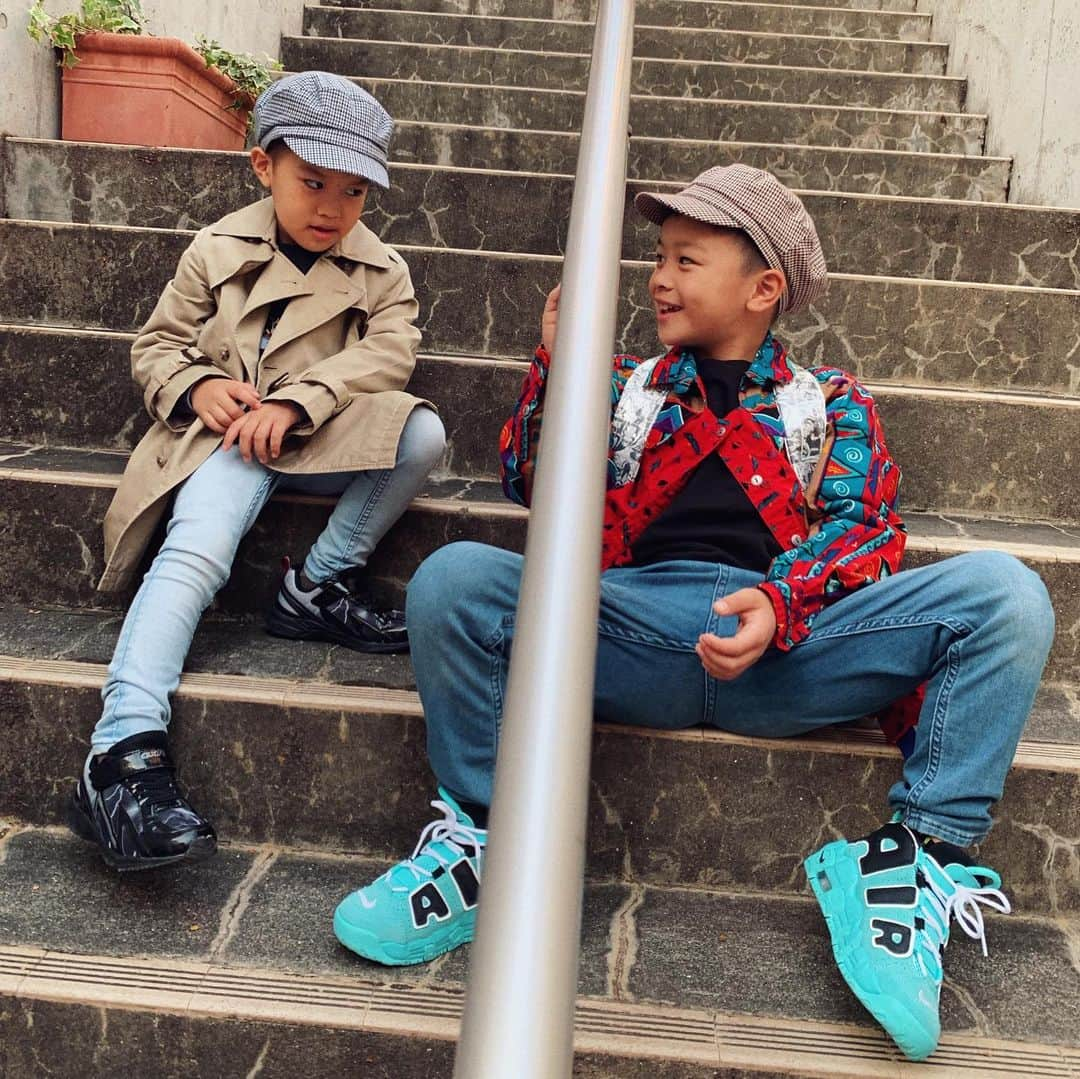 RIEHATAさんのインスタグラム写真 - (RIEHATAInstagram)「Stand by me❤️ . #mysons #myangels」12月4日 11時28分 - riehata