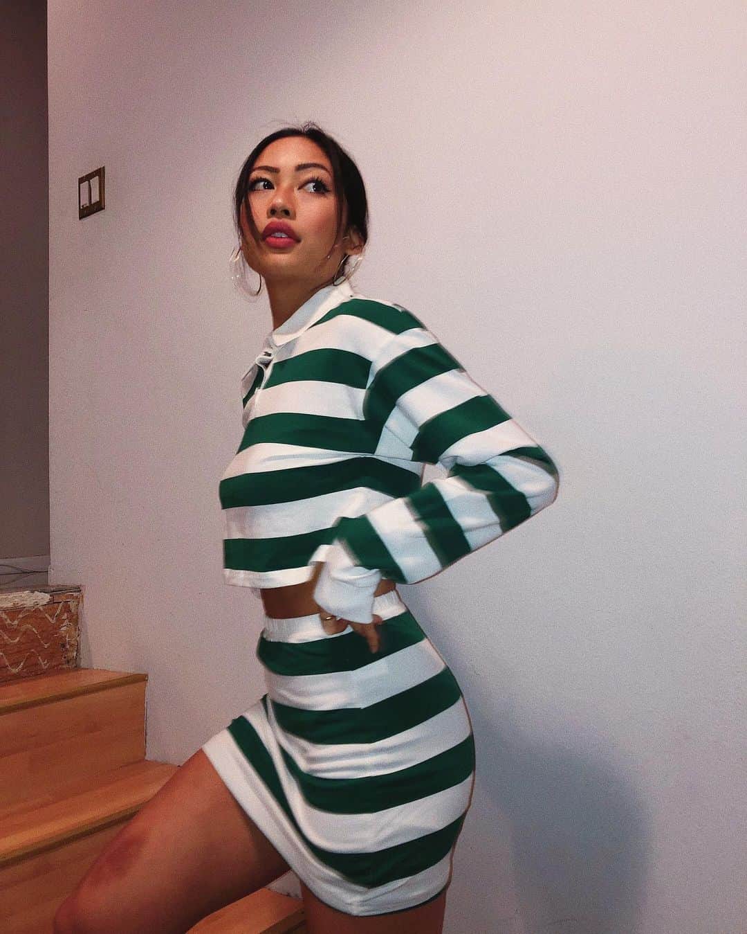 エイミー・ファムのインスタグラム：「when you have dinner at 6 and rugby at 7 @dollskill」