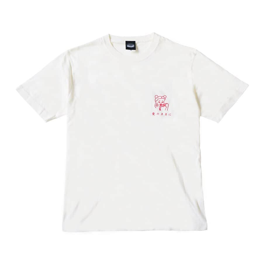 BASI（バシ）のインスタグラム：「『台風飯店×愛のままにT-shirt』 12/06 19:00〜 BASIC MUSIC on-lineにて再販致します」
