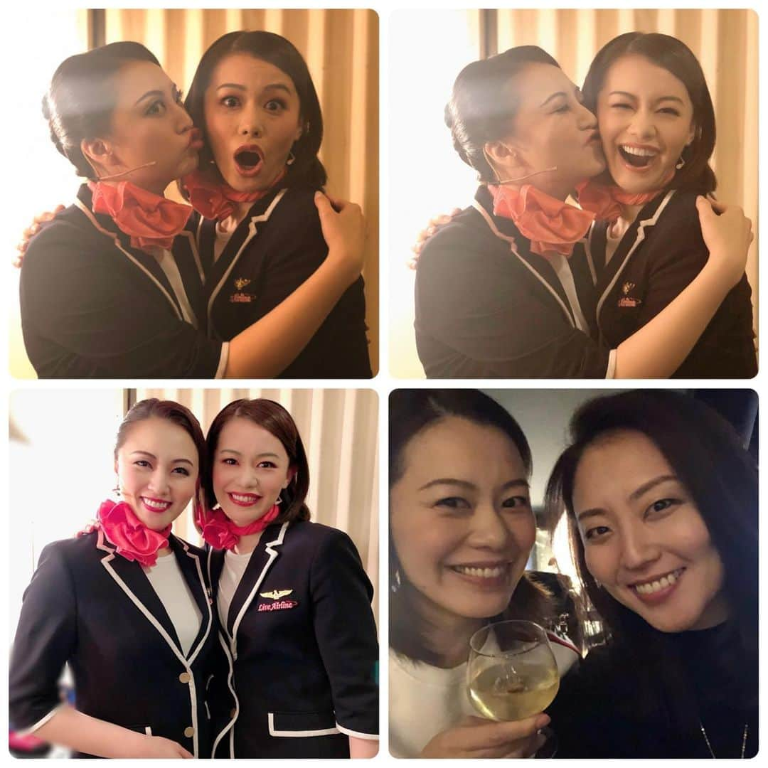 宇月颯さんのインスタグラム写真 - (宇月颯Instagram)「．﻿ ．﻿ Live Airline 思い出写真◡̈⃝︎⋆︎*﻿ ﻿ 吉村香澄、ありがとうございました💪(•ω•❁)﻿ ﻿ 吉村家、家族写真！！﻿ おじいちゃん、おばあちゃん、双子の弟達＆妹💓﻿ 頼もしい弟達に助けられました！！﻿ 妹さくらよ…本当に可愛かったぞ♡﻿ ケイティーおばあちゃん役のよしみさんは本当にプロフェッショナルな方。﻿ ご一緒出来た事に感謝🥺✨﻿ 素敵な家族！！(自分で言いますがw)﻿ ﻿ 大好きCA同期の琴乃さん、キョンさん！！﻿ 本当に素敵な方…😭💕﻿ 出会えて良かったぁぁぁぁぁ！！﻿ ﻿ CA仲間達✨﻿ みりい♡﻿ 初めてご一緒したとは思えないほど沢山甘えて、沢山お世話になった😌﻿ 可愛いゆりな♡﻿ 激盛れ写真ありがとう(笑)﻿ おもしろ楽しいSWEET VOICEの皆様(笑)﻿ この方々にはかなり笑わされました🤣🤣🤣﻿ でもほっとする方々·͜·♡﻿ メイクのさらちゃん、沢山沢山頑張ってくれて本当にありがとう🙌💕﻿ ﻿ 振り付けで大変お世話になった﻿ 加藤敬二さん、鈴木桂子先生⋆*✩⑅◡̈⃝*﻿ 最後までご指導頂き、本当にありがとうございました🙇‍♀️﻿ ﻿ CA仲間でもあり、相手役でもあり。。。﻿ 腐れ縁のちゅー(笑)﻿ ちゅーと再び一緒に出れて嬉しかった✨✨✨﻿ 男性役、懐かしい感覚でした(⸝ᵕᴗᵕ⸝⸝)﻿ ﻿ そしてそして、イケメンパーサー松村雄基様✨﻿ 本当に温かく見守って頂きました🙇‍♀️﻿ なんて優しい方なんだろう⸝⸝⸝⸝♡﻿ ﻿ 私の癒し系で可愛いまーみん💕﻿ 可愛いまーみんとのご縁で渡辺裕之さんともお写真撮って頂きました！！﻿ お話させて頂けて光栄でした🙇‍♀️﻿ 素敵なご縁を頂きました✨﻿ ﻿ 今思い出しても本当に楽しかった✈️💨﻿ 全員とお写真撮れなかった事、悔やまれます…﻿ その位、素晴らしいキャストの皆様に出会えた事に心から感謝です。素敵な思い出。﻿ 最後になりましたが、応援して下さった皆様、本当にありがとうございました(*ˊ˘ˋ*)｡♪:*﻿ ﻿ ﻿ #Liveairline#ライブエアライン﻿ #俳優座#ミュージカル﻿ #飛行機#CA#キャビンアテンダント﻿ #Liveairlineにご搭乗頂きまして誠にありがとうございました!!!!﻿ #次の世界へTakeoff✩.*˚﻿」12月5日 0時21分 - hayate_uzuki_official