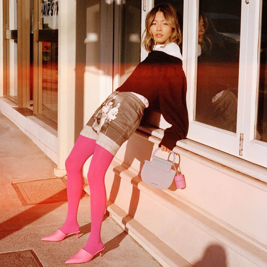 CHARLES & KEITHさんのインスタグラム写真 - (CHARLES & KEITHInstagram)「As seen on @_yanyanchan, hot pink accessories will set you apart on the streets. Tap to shop now.  #CharlesKeithFW19 #ImwithCharlesKeith  Products featured:  Pointed toe mules and mini top handle saddle bag」12月4日 16時00分 - charleskeithofficial
