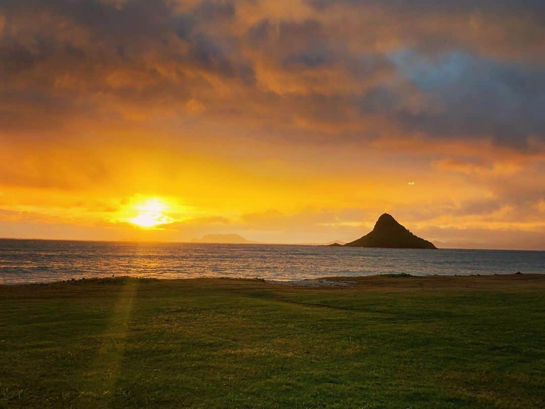 ドナ・フェルドマンさんのインスタグラム写真 - (ドナ・フェルドマンInstagram)「#sunrise outside my trailer this morning was dreamy. . . If I get a day off, I’m going for a swim!  #setlife🎬 #hawaii」12月4日 16時57分 - donnafeldman