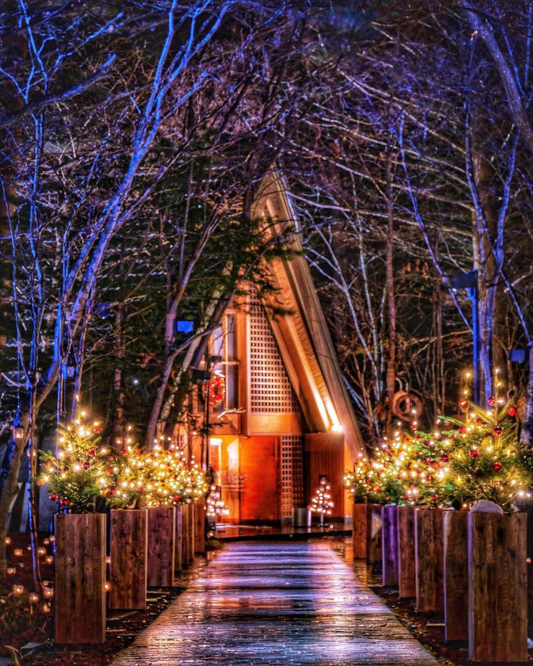 MERYさんのインスタグラム写真 - (MERYInstagram)「. 都会の喧騒から離れた自然の中で素敵なクリスマスを過ごすなら、長野県の軽井沢にある『軽井沢高原教会 @karuizawa_kogenchurch 』で2019年12月1日（日） ～12月25日（水）の期間中に行われる「星降る森のクリスマス 2019」へ足を運んでみてはいかがでしょうか？ . 教会の森の中でランタンキャンドルが織りなすあたたかな光と輝く星空に包まれ、ロマンティックなムードになること間違いなし♡ 自然の中にやさしい光が灯った、都会では味わえないクリスマスをぜひ体験してみて。 . MERYでは他にも「かわいい」に近づくさまざまな情報を発信しています。 @mery.beauty コスメ・美容に特化した情報をお届け♡ @mery_spot 話題のカフェやお出かけスポットをご紹介！ こちらもぜひチェックしてみてください！ . . photo by @ym_trip @lilylily_27 @1203ema . #MERY #regram #illumination #christmas #Christmastree #church #candlenight #candle #軽井沢高原教会 #キャンドルナイト #軽井沢高原教会キャンドルナイト #クリスマス #クリスマスツリー #イルミネーション #クリスマスイルミネーション #軽井沢 #軽井沢旅行 #軽井沢観光 #長野県 #長野県旅行 #長野県観光 #クリスマスデート #クリスマス #教会 #デート #ホワイトクリスマスツリー #お洒落 #お洒落さんと繋がりたい #MERY女子 #メリー」12月4日 18時00分 - mery.jp