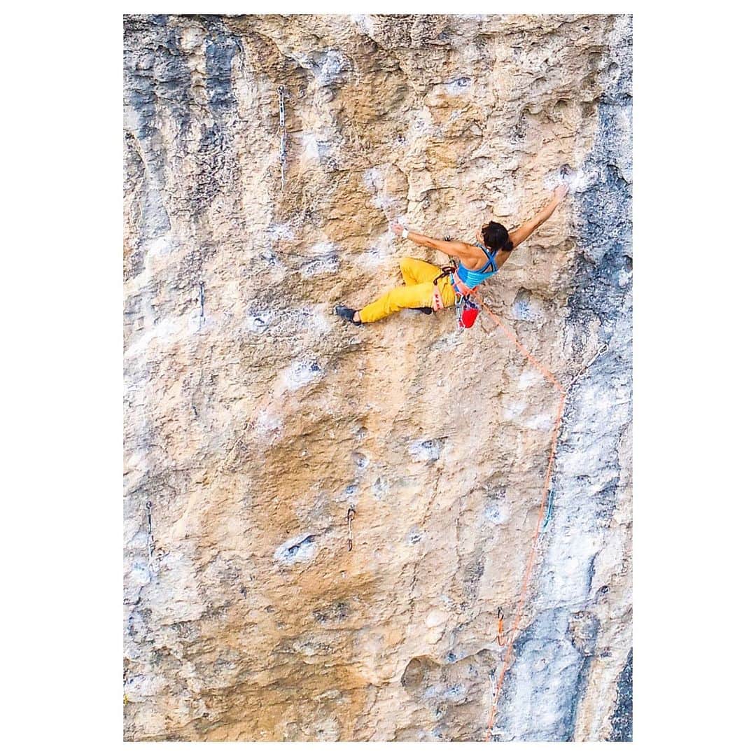 小林由佳のインスタグラム：「Nice to see how much climber is small on the Rock. ・ ・ #respect #Nature #🌏🧗‍♀️ ・ @mammut_japan  @unparallelup」
