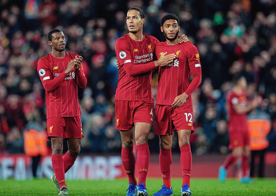 ジョー・ゴメスさんのインスタグラム写真 - (ジョー・ゴメスInstagram)「Derby nights at Anfield 🔴💪🏽🔥#ynwa」12月5日 8時59分 - joegomez5