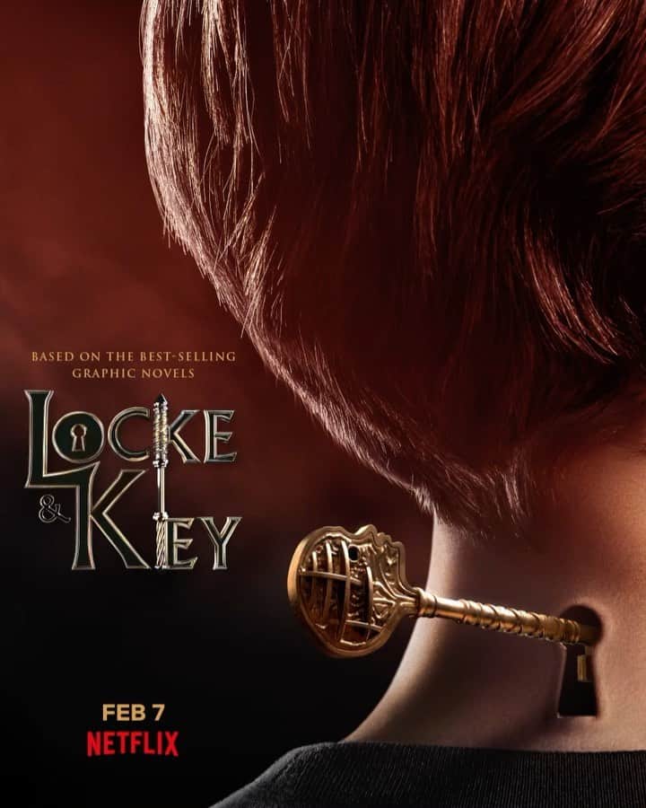 のインスタグラム：「@lockeandkeynetflix coming on Febuary 7th!! This was such an amazing filming experience and I got to work with so many wonderful, talented people ❤️ I cannot wait for you all to see what we made :) @netflix」